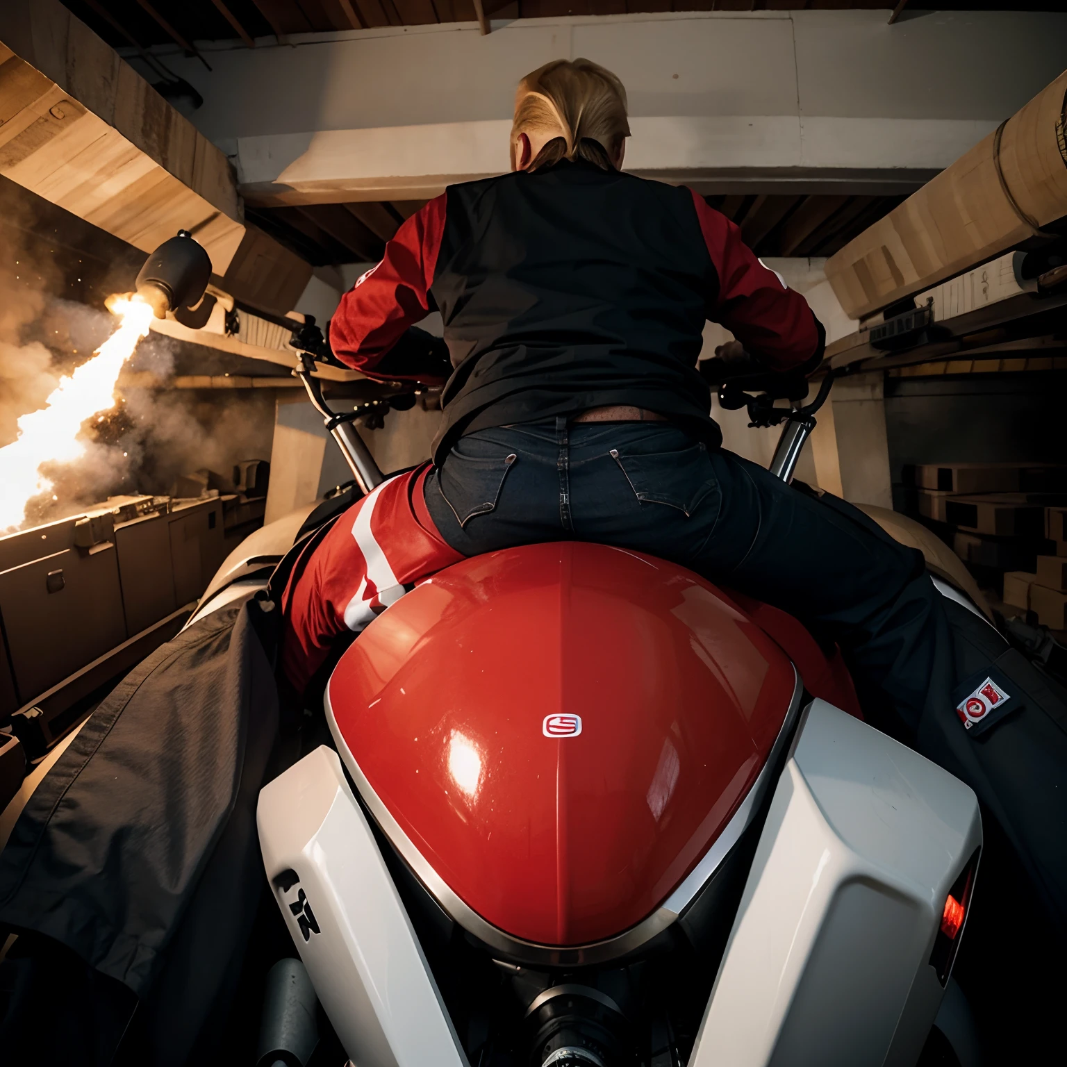 ????? riding missile