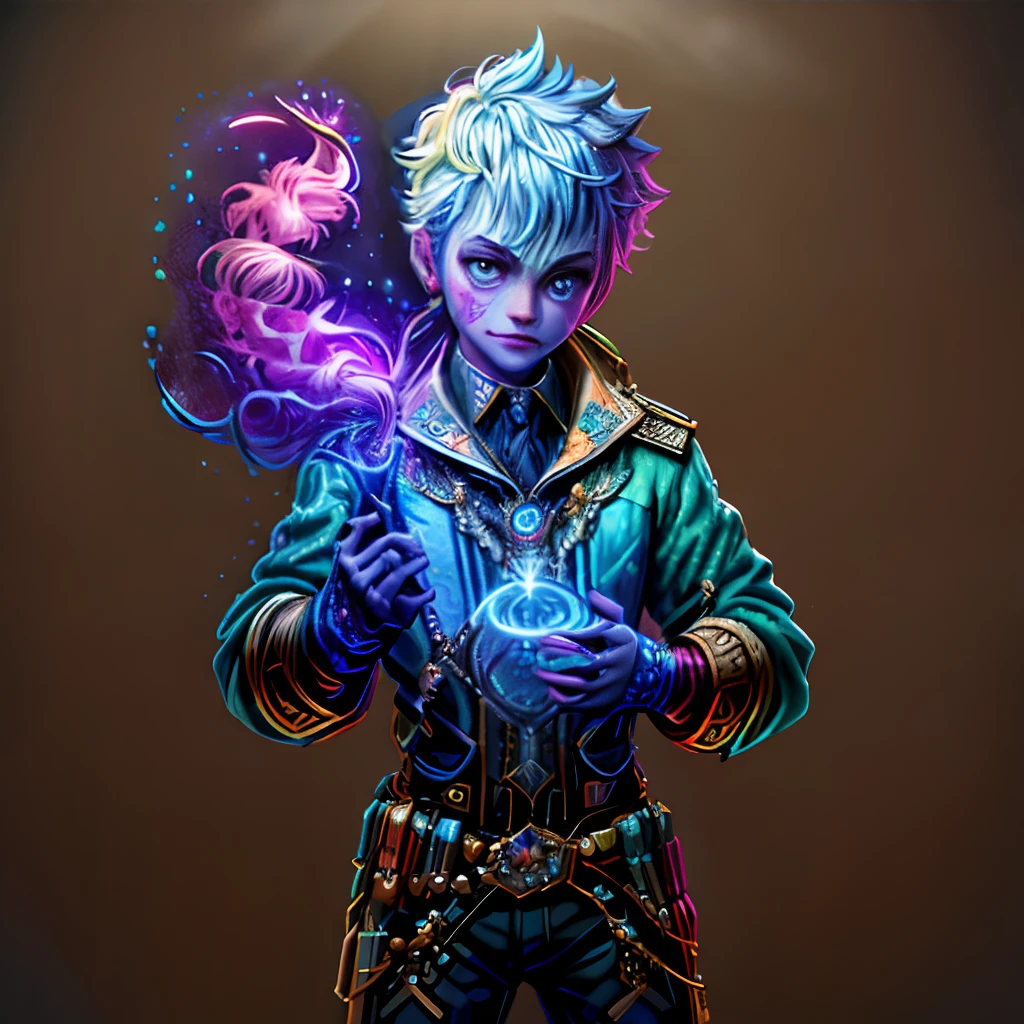 Irridescent color、Colorful pop characters,Farbe々ornamented、Bright background,adolable,Fantasy,intricate-detail {brightened,K HD,32k constellations
