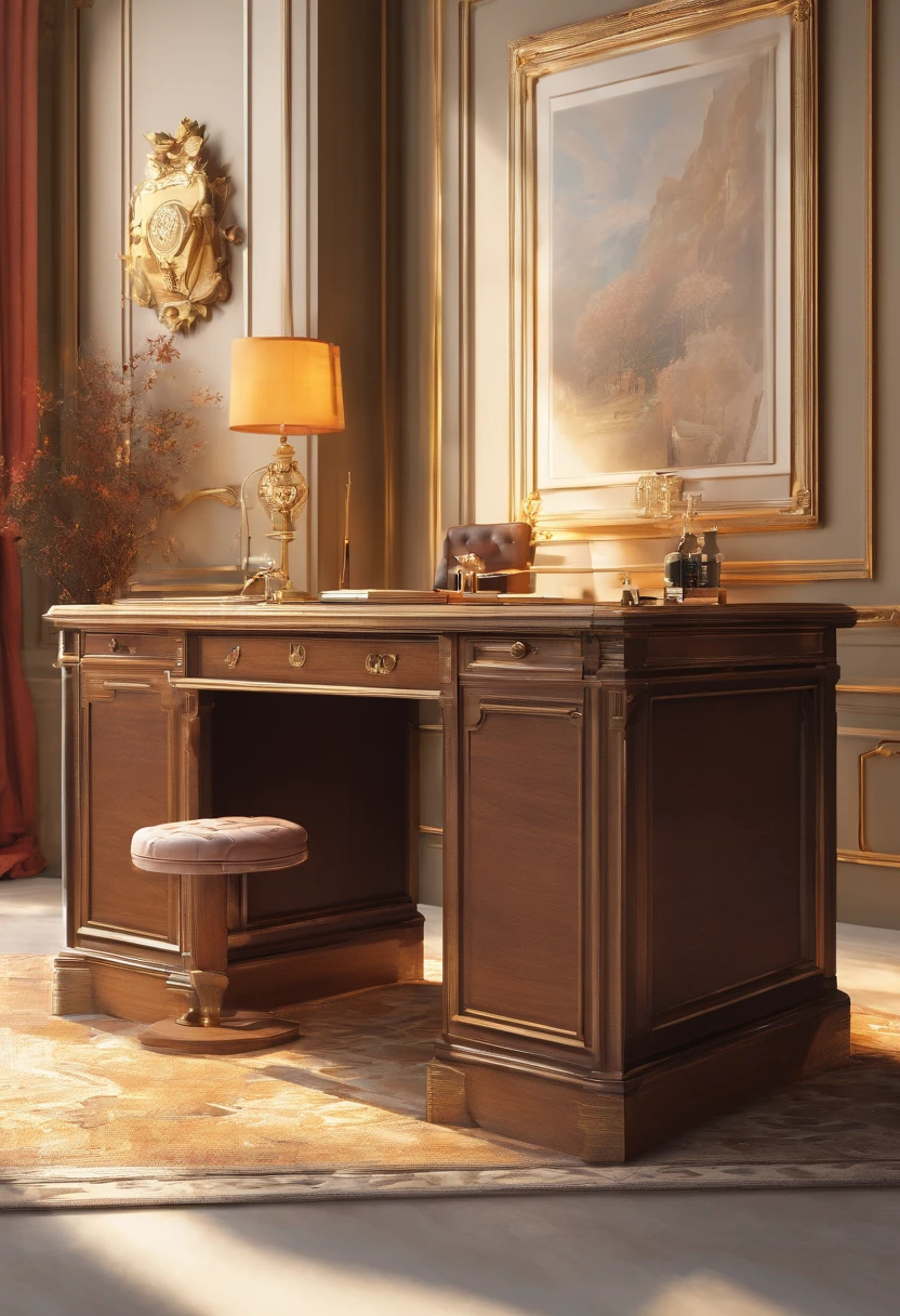 vieux riche millionnaire dans son bureau debout