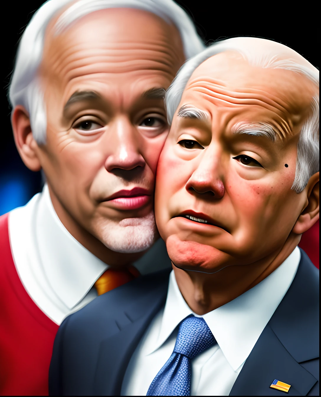 LeBron licking Joe Bidens face