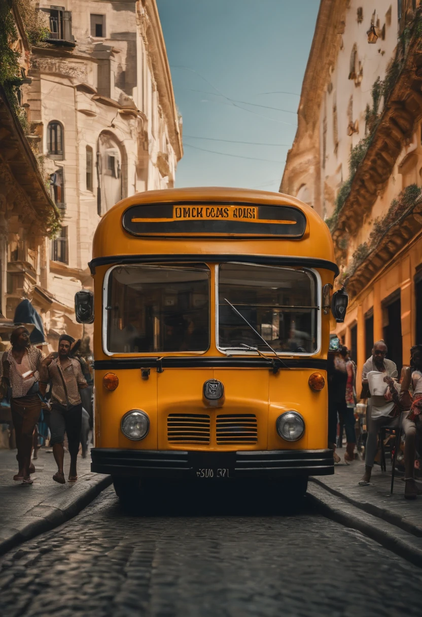 Arafed bus with a woman in the back of it, bus, Ônibus public, Ad image, Directed by: Caesar Andrade Faini, 3 2 megabits, ( ( ( Autocarros, Directed by: Robert Combas, foto de marketing legal, Autocarros, Directed by: Géza Dósa, advertisements, combinar, 2 0 megapixels, 20 megapixels