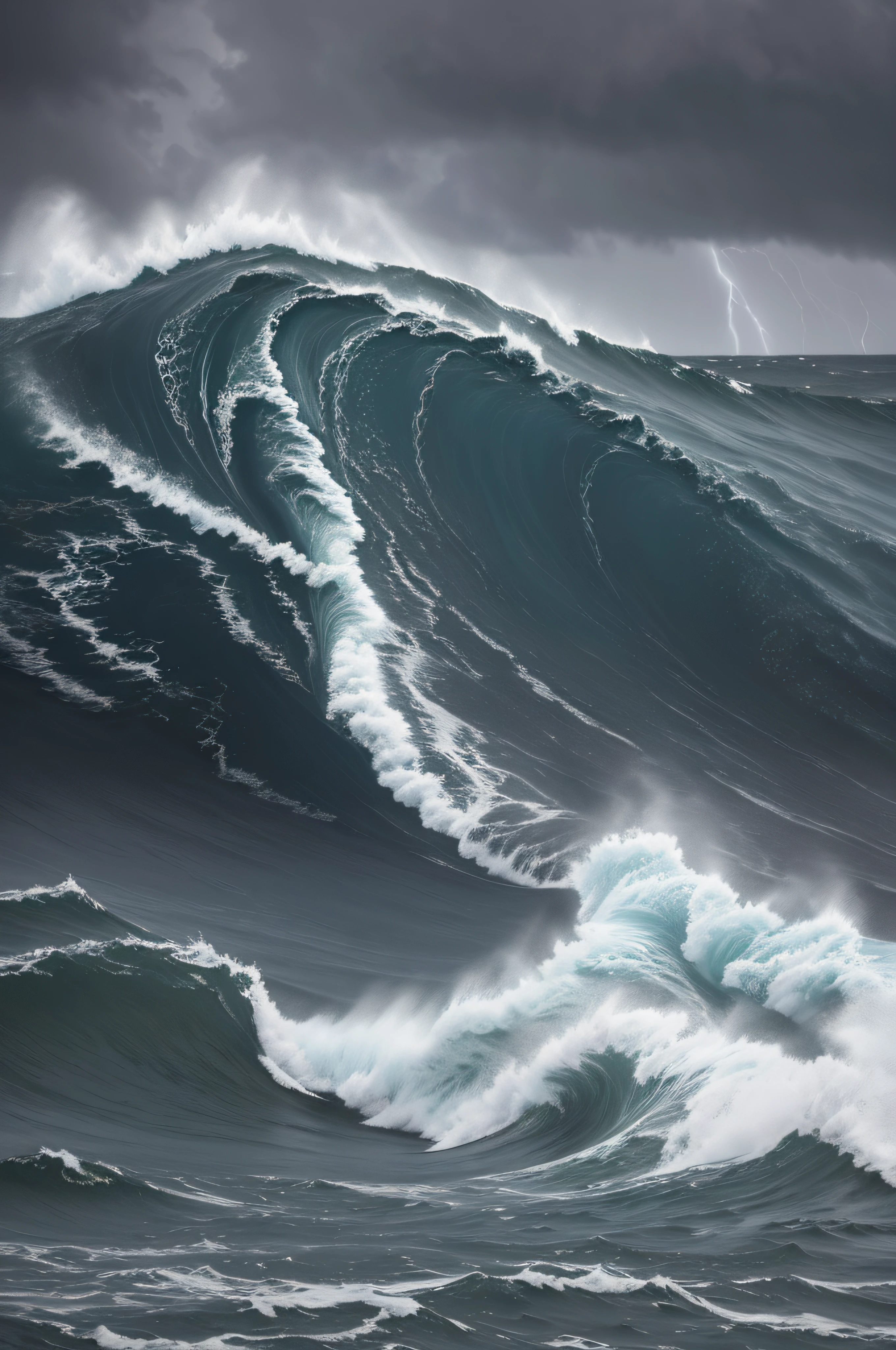 apostles in a boat,infinite storm,ocean waves crashing, towering waves, damp boat,terrified expressions,fearful faces,strong winds,heavy rain,ominous clouds,waves crashing against the sides of the boat,thunder and lightning, pitching and rolling,extreme danger,lashing rain and rough seas,perilous journey,powerful storm,menacing atmosphere,dark skies,surging water,life-threatening situation,desperate struggle,uncertain fate,wild sea,choppy waters,raging tempest,turbulent sea,engulfing waves,swirling currents,violent storm,overwhelming fear,praying for safety,desperate cries for help,splashes of water,squalls and gusts,waves drenching the deck,panic and chaos,intense power of nature,drenched clothes,frantic actions,instant fear of drowning.
(best quality,4k,8k,highres,masterpiece:1.2),ultra-detailed,(realistic,photorealistic,photo-realistic:1.37),HDR,UHD,studio lighting,ultra-fine painting,sharp focus,physically-based rendering,extreme detail description,professional,vivid colors,bokeh,portraits,horror.