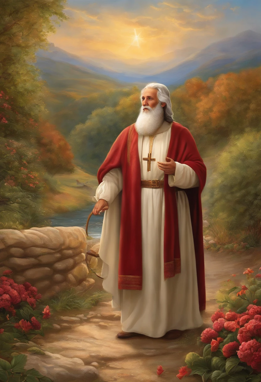 Create an illustration based on the Bible verse: Portanto, just as you received Christ Jesus, o Senhor, continuem a viver nele, estando enraizados e edificados nele, and confirmed in the faith, How You Were Taught, Growing Up in Thanksgiving.