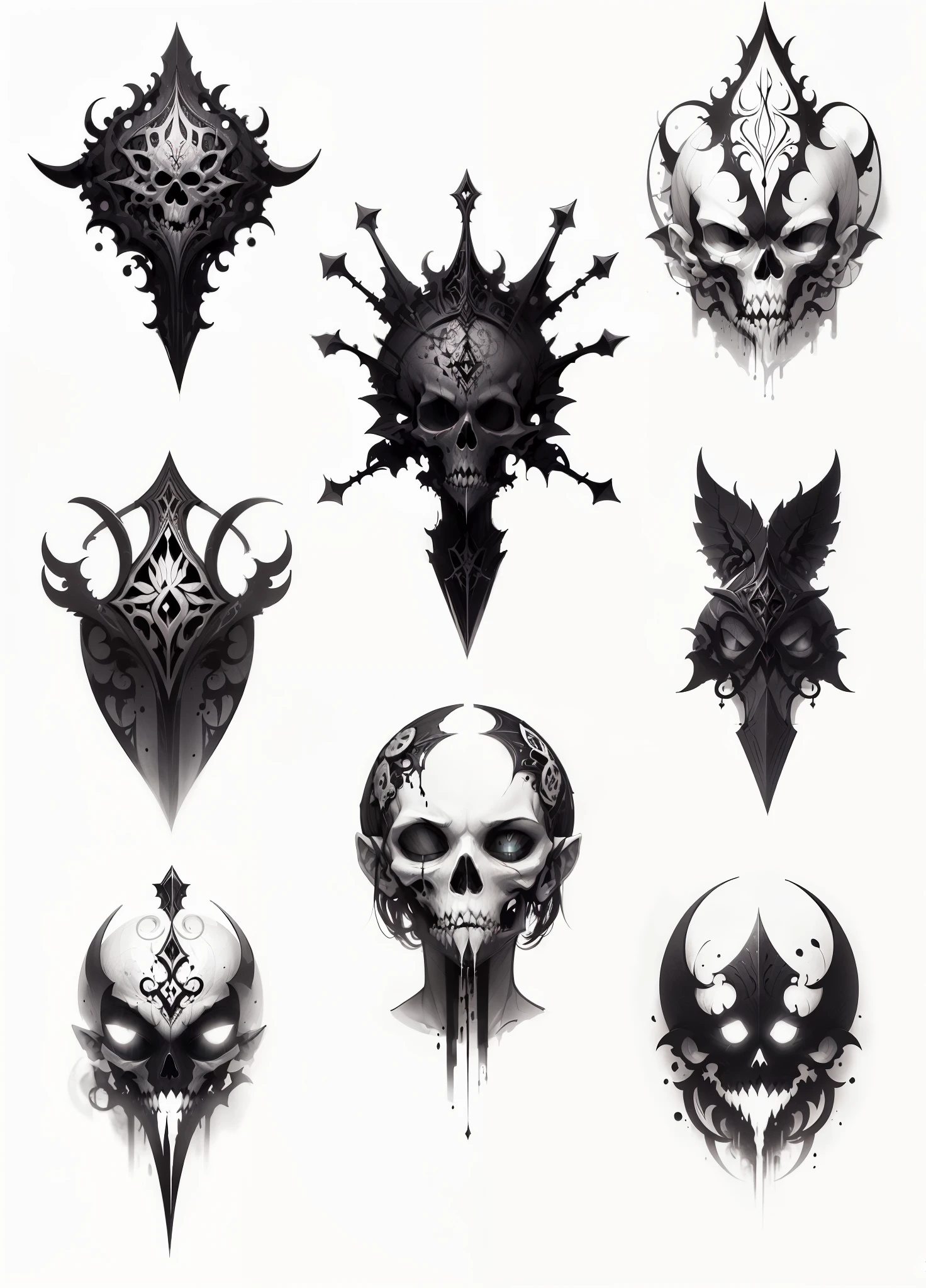 masterpiece,best quality,<lora:tbh258-:0.9>,illustration,style of diablo,monster,demon wings,demon tail,demon horns, portrait of family