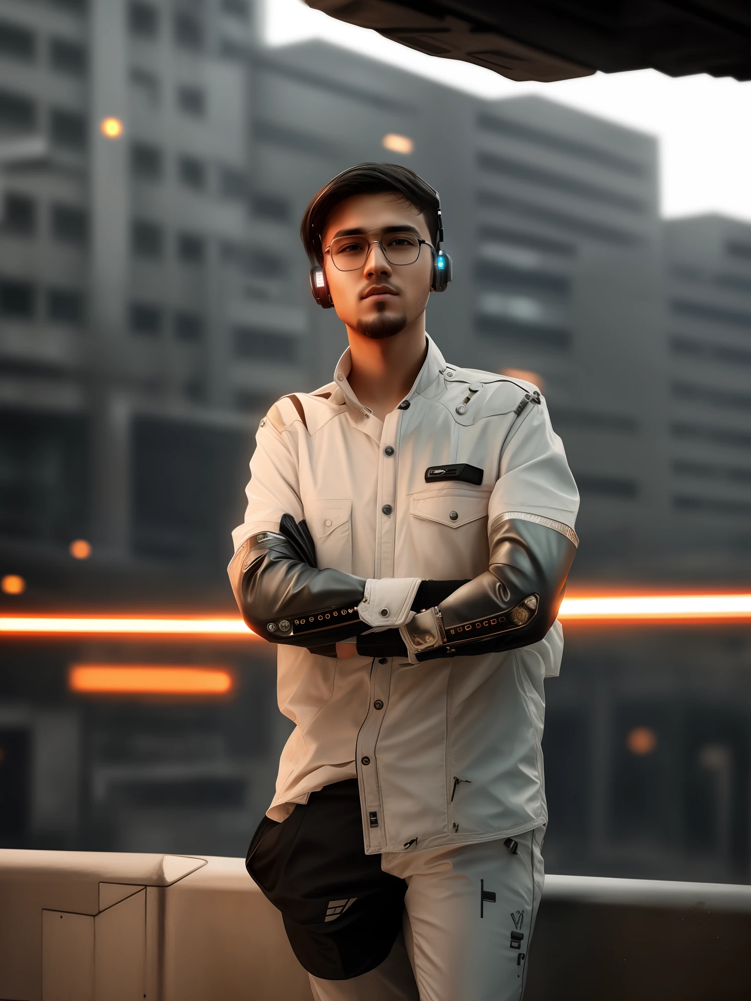 Change background cyberpunk handsome boy, realistic face, 8k, ultra realistic,