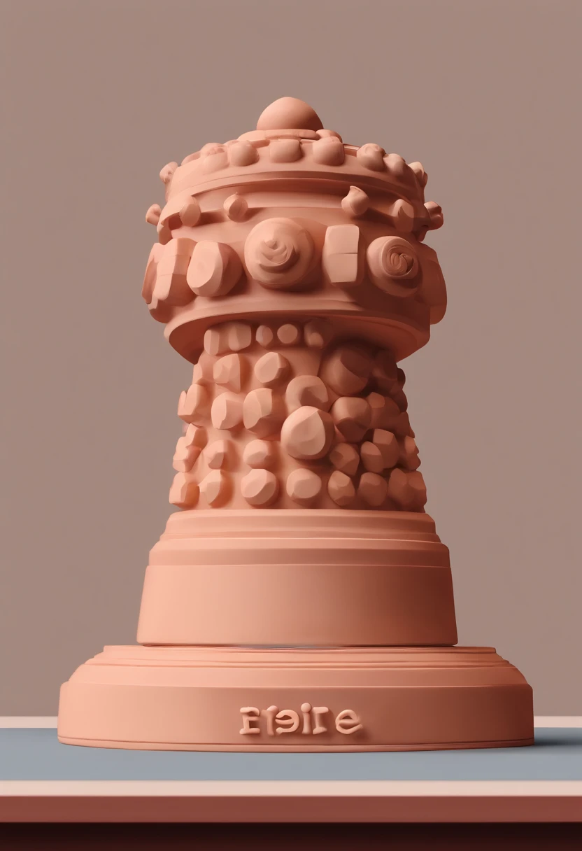 Chess, échequier, pions, tour, fou, reine, roi, cavalier, Clay material, Style de design cartoon, Pop Mart, softlighting, lignes lisses, Tilt-offset lenses, Detailed science fiction illustrations, Hyperrealistic details, couleur chaude