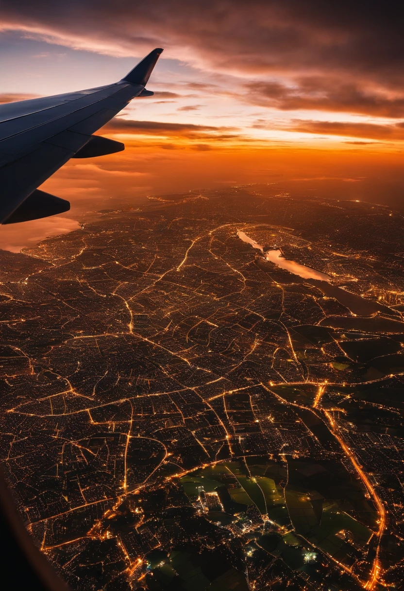 A designer's world seen from the window of an airplane