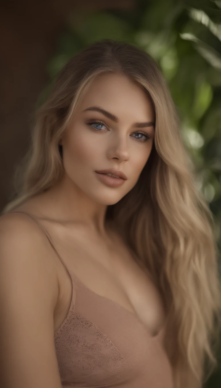 Oman with matching tank top and panties, Norwegian, fille sexy aux yeux bleus, Portrait Sophie Mudd, Portrait de Corinna Kopf, cheveux blonds et grands yeux, selfie of a young woman, ohne Maquillage, maquillage naturel, Look directly into the camera, Visage avec Artgram, dezentes Maquillage, Grande photo du corps entier, dans la chambre, gros seins, Blond, Latin