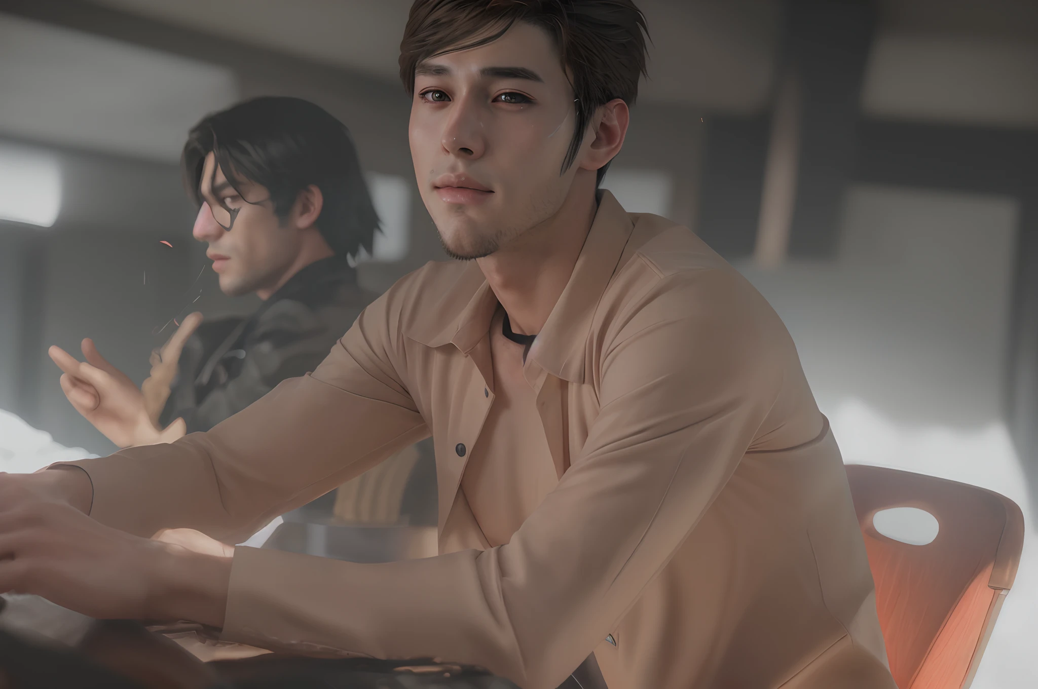 Anime handsome boy, realistic face, 8k, ultra realistic
