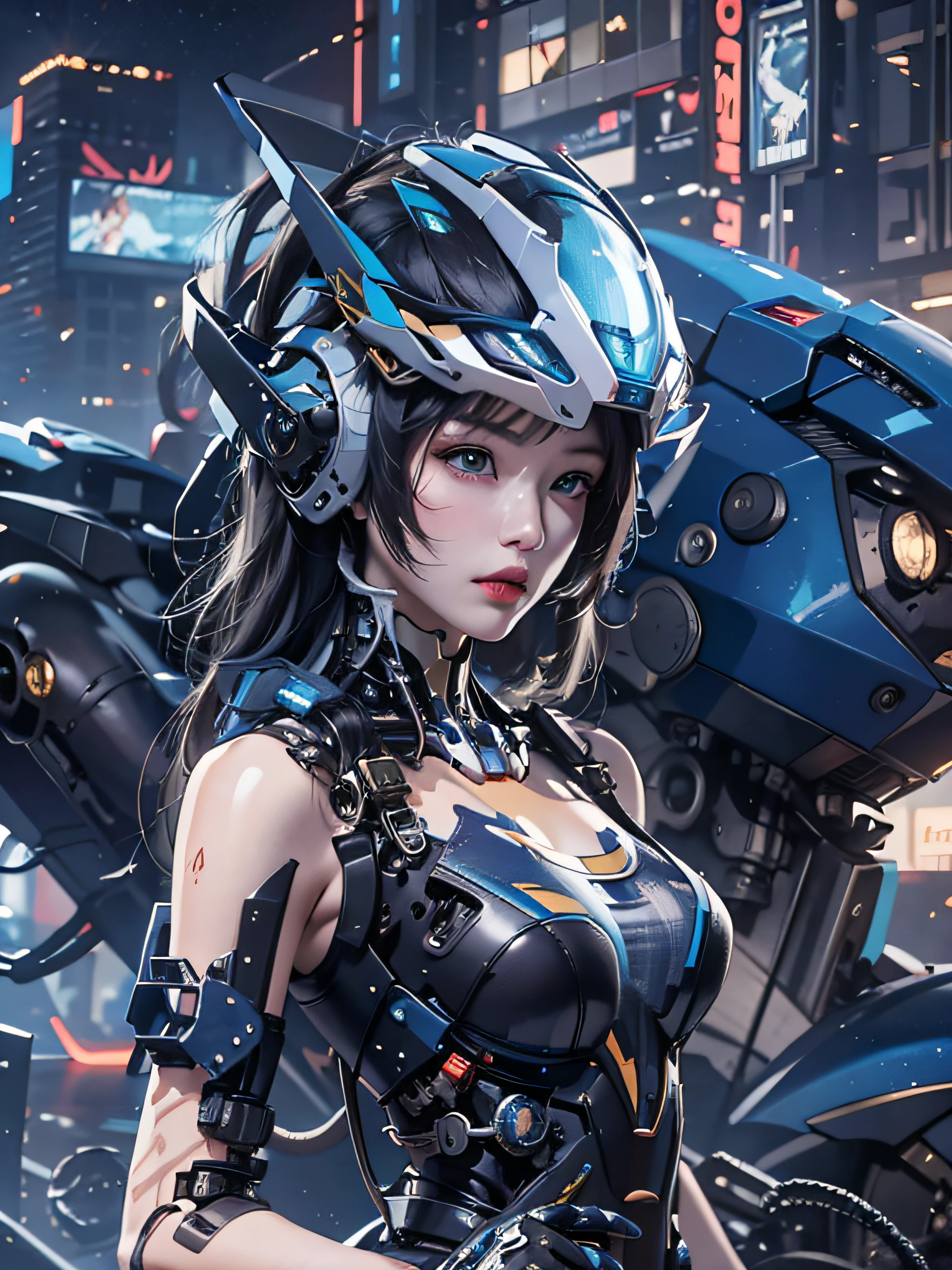 Riding a futuristic spaceship、Hair flow、 ((Highest quality、masterpiece、8K、Best image quality、Ultra-high resolution、Award-winning works)、(Accurate anatomy:1.1)、(Look at me and smile:1.1)、Shining fair skin with Ultra-high resolution、The most detailed face、Ultra-high resolution detailed face、Ultra-high resolutionの髪の毛、(Ultra-high resolutionの煌めく瞳:1.1)、Beautiful face drawn in every detail、(Blurred Background:1.1)、Cyberpunk Clothing, Chest to chest, tattoo, desert