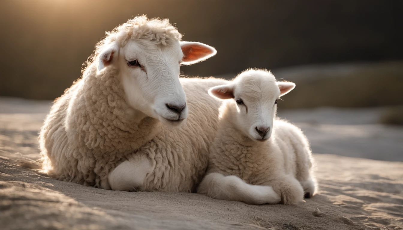 The story begins with a lost lamb searching for its mother, feeling tired and fatigued.