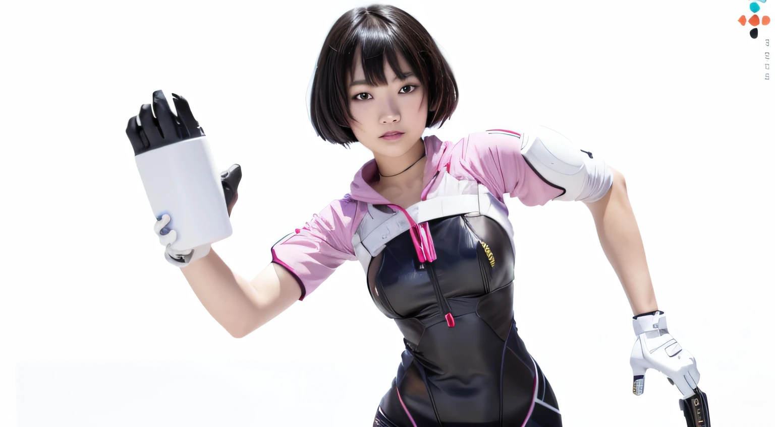 asian girl, short black hair, high res, ultrasharp, 8K, masterpiece, looking at viewer, photorealistic, no background