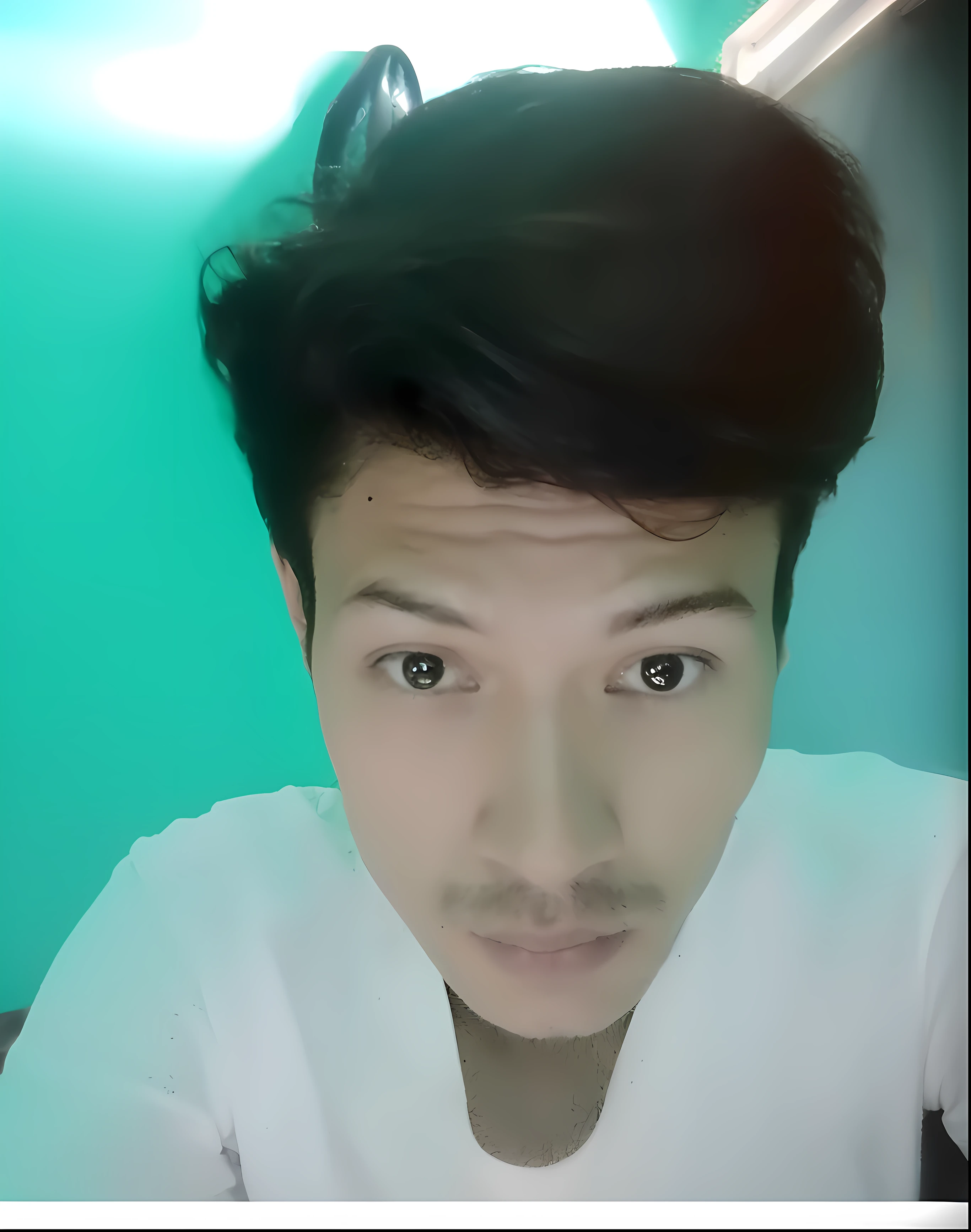 there is a man with a white shirt and a black tie, selfie photo, front profile!!!!, with accurate face, with short hair, selfie shot straight on angle, selfie, 8k selfie photograph, in water, selfie!!!!!, selfie!!!!! of a man, selfie of a man, without beard, with long hair, clean shaven face, without beard and mustache