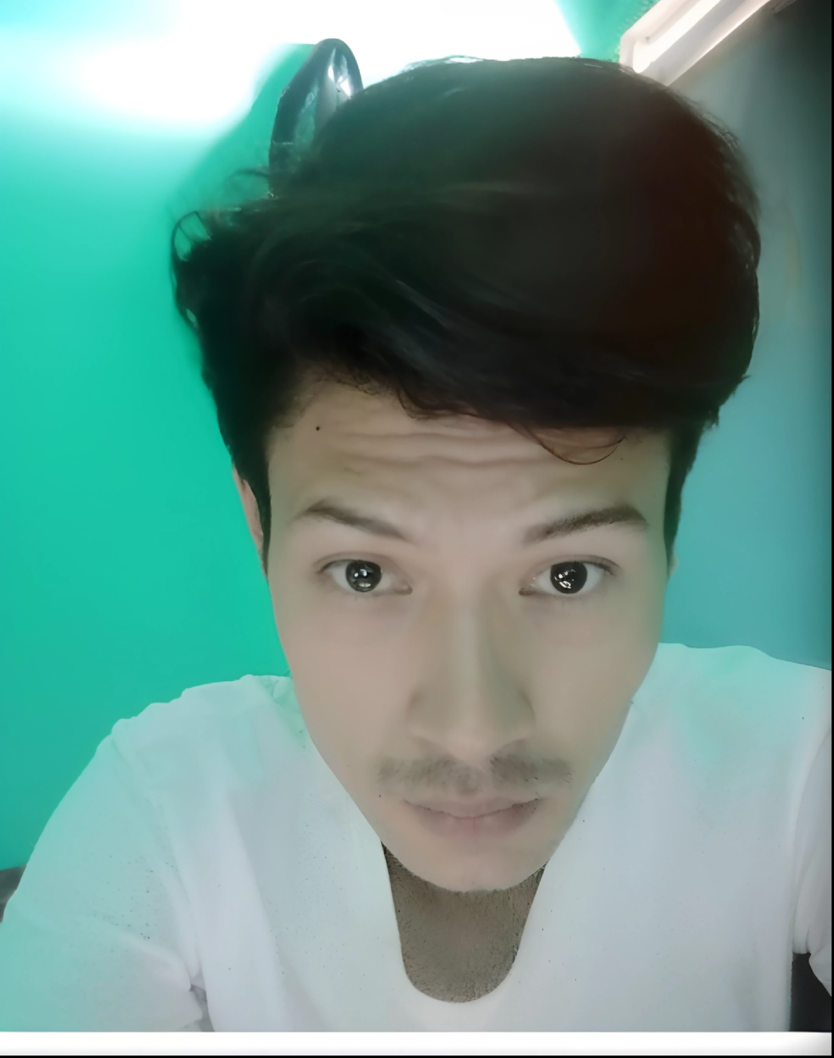 there is a man with a white shirt and a black tie, selfie photo, front profile!!!!, with accurate face, with short hair, selfie shot straight on angle, selfie, 8k selfie photograph, in water, selfie!!!!!, selfie!!!!! of a man, selfie of a man, without beard, with long hair, clean shaven face, without beard and mustache