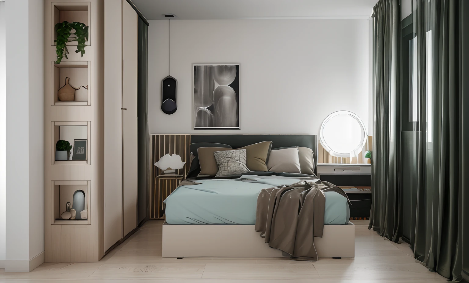 quarto realista renderizado