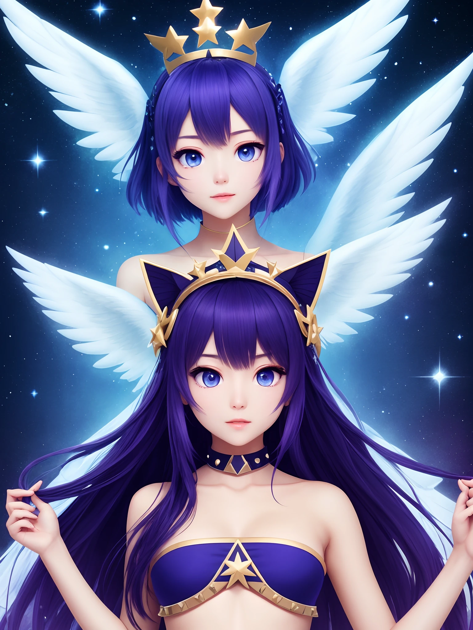 Astraldon、Beautiful cosmic stars々It is a Pokémon with a design reminiscent of。The figure is、It has a dark blue or purple body color.、Studded with star-like patterns and light-emitting parts。Overall, it has a slim and elegant form.、It is characterized by a shiny tail or wings。On the head、There is a protrusion like a star crown.、Eyes glow with deep blue。