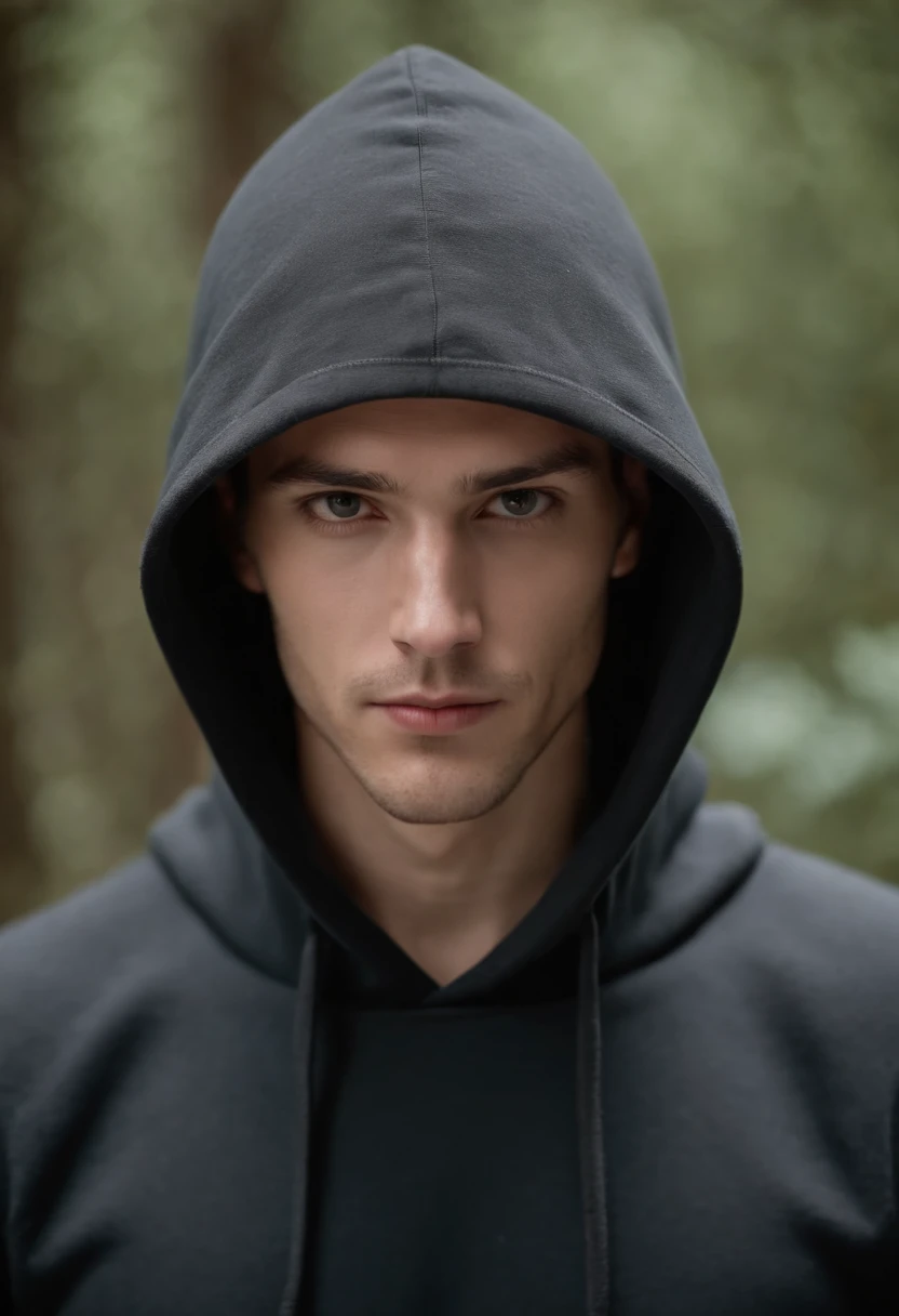 a 3d image of a mysterious man cover in black hoodie