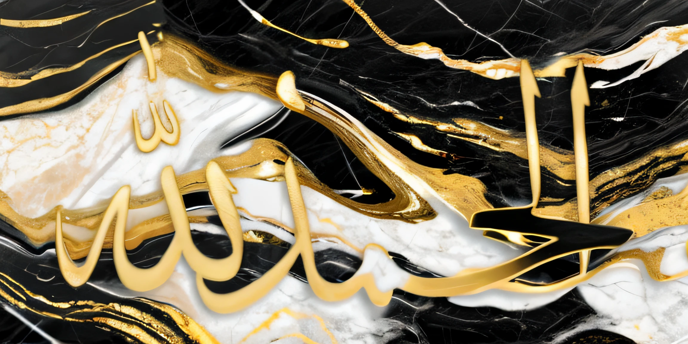 marble texture, black and gold