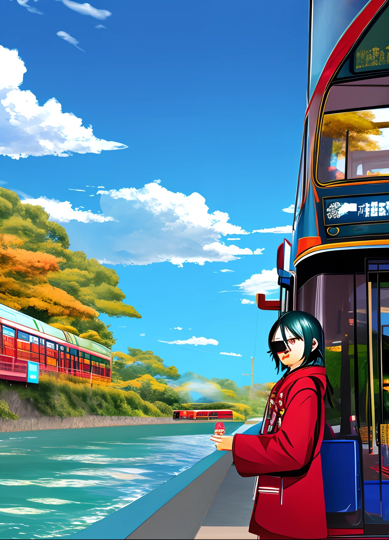 Shin tsukimi from game your turn to die on a bus