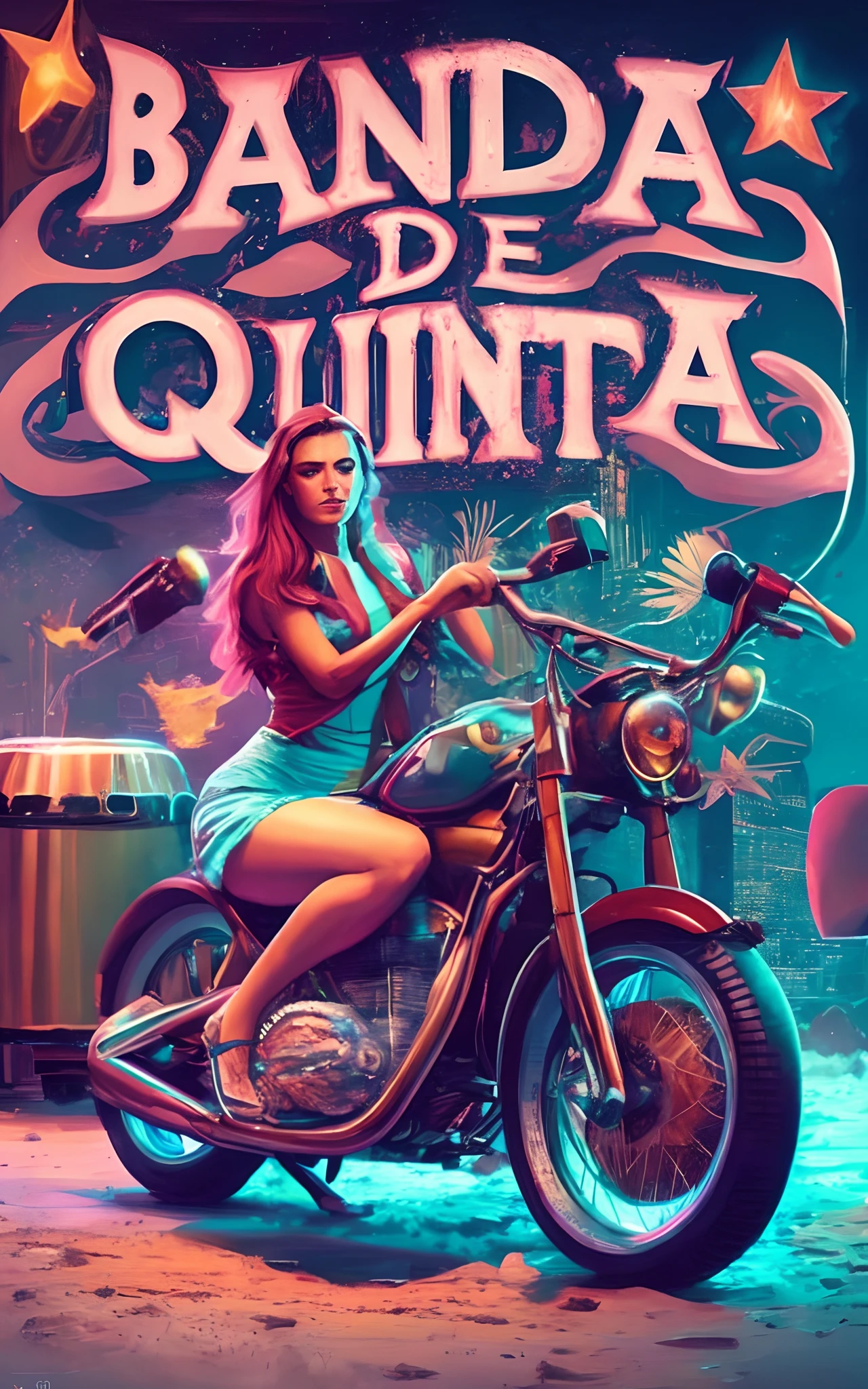 Banda de Quinta - realista, Cartaz do filme, bandolires, official poster artwork, bandolier, Arte Oficial, album cape, cartaz promocional, album cape, imagem promocional do filme, Arte Promocional, Album art, bandana, cartaz oficial, inspirado em Candido Bido, album cape!, Alejandro Burdiso Estilo de Arte, poster artwork, bandagem