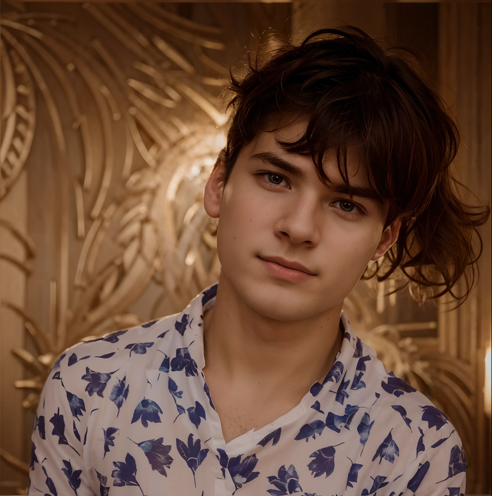 Full HD photography of David, age 19 years old, medium hair in pre-Christian costume