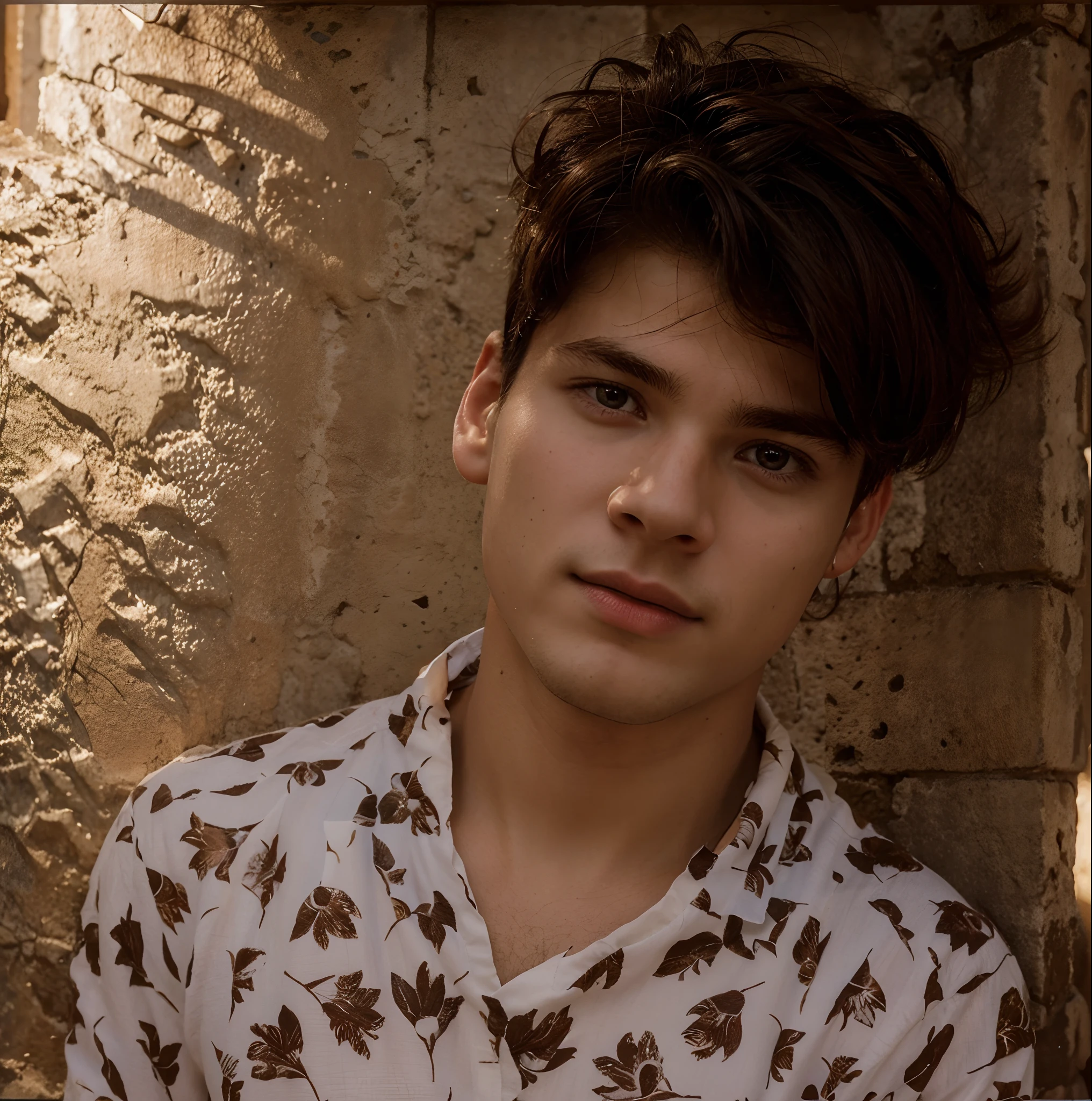 Full HD photography of David, age 19 years old, medium hair in pre-Christian costume