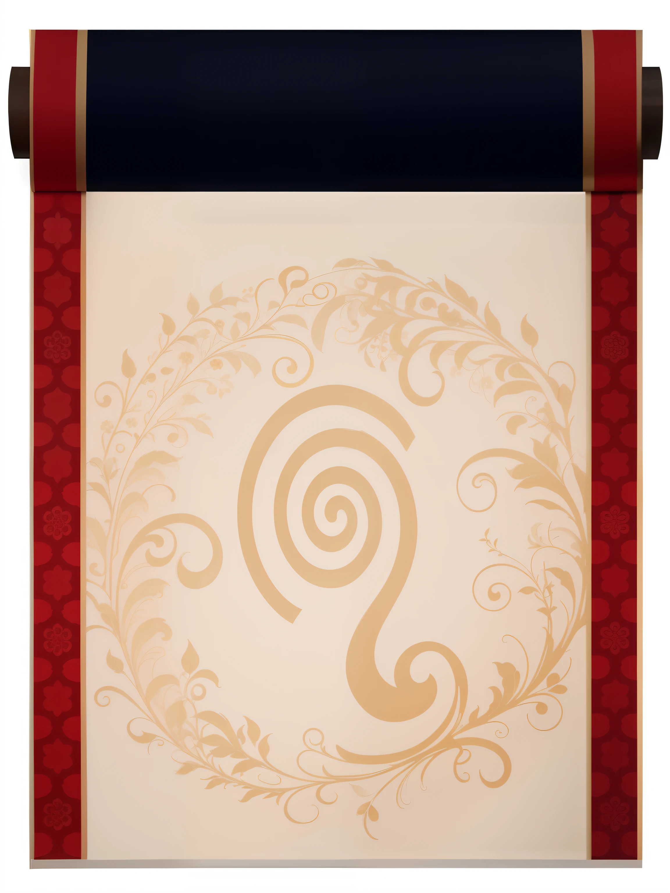 there is a picture of a scroll with a picture of a spiral, inspired by Shūbun Tenshō, inspired by Sesshū Tōyō, hanging scroll on wall, inspired by Chen Jiru, ninchaku, from naruto, inspired by Sōtarō Yasui, inspired by Eizō Katō