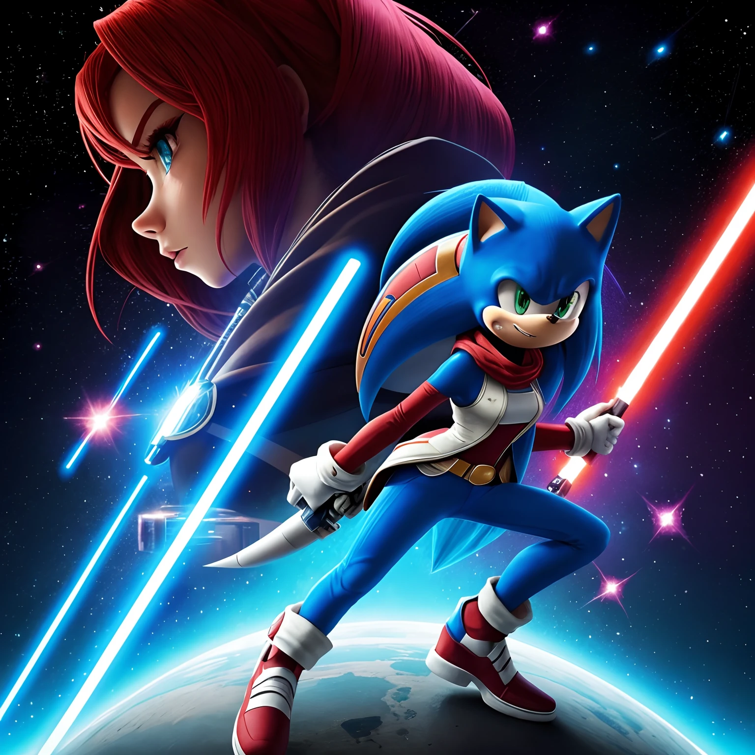 [Sonic style][amy rose][in star wars]