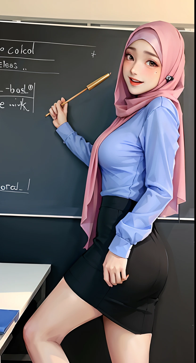 (photorealistic:1.4), best quality, masterpiece, ultra high res, 1girl, (detailed face:1.2), (detailed eyes:1.2), (detailed hijab:1.2), (detailed clothes:1.2), 4k, (detailed color:1.2), (super big breast:1.2), (W cup:1.2), (Transparent outfit:1.2), (Smiling:1.2), (breast stod out:q.2)