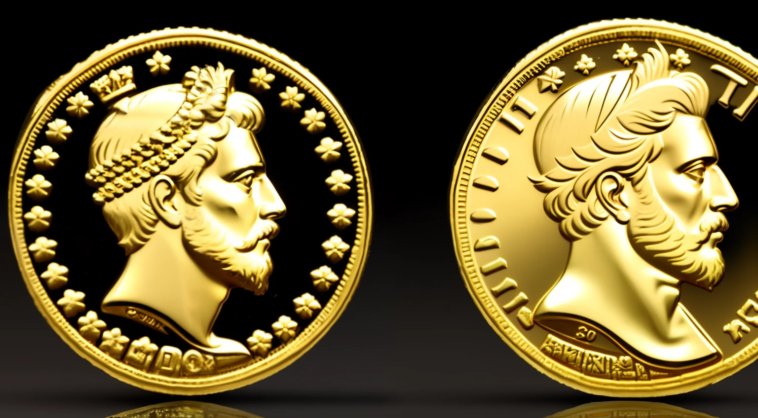 Create Epic Roman Coin Dorada Shiny Coin Marcus Aurelius Emperor and Shiny Golden Stoic, ouro brilhante, 300 anos depois de Cristo, uma moeda romana brilhante, uma, 1. Dourado ouro brilhante muito brilhante