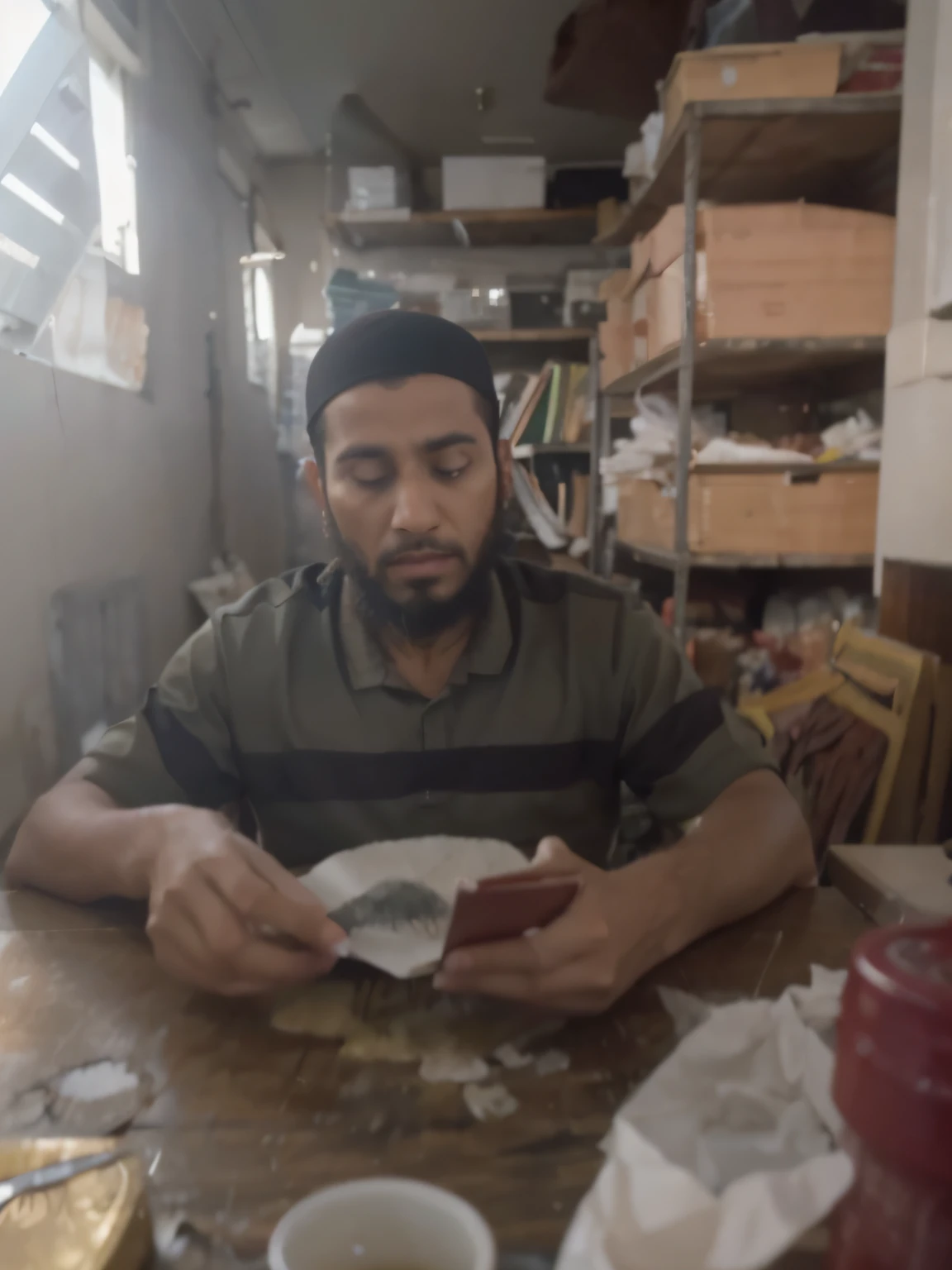 Make a creative prompt from this image as if you were a Muslim.