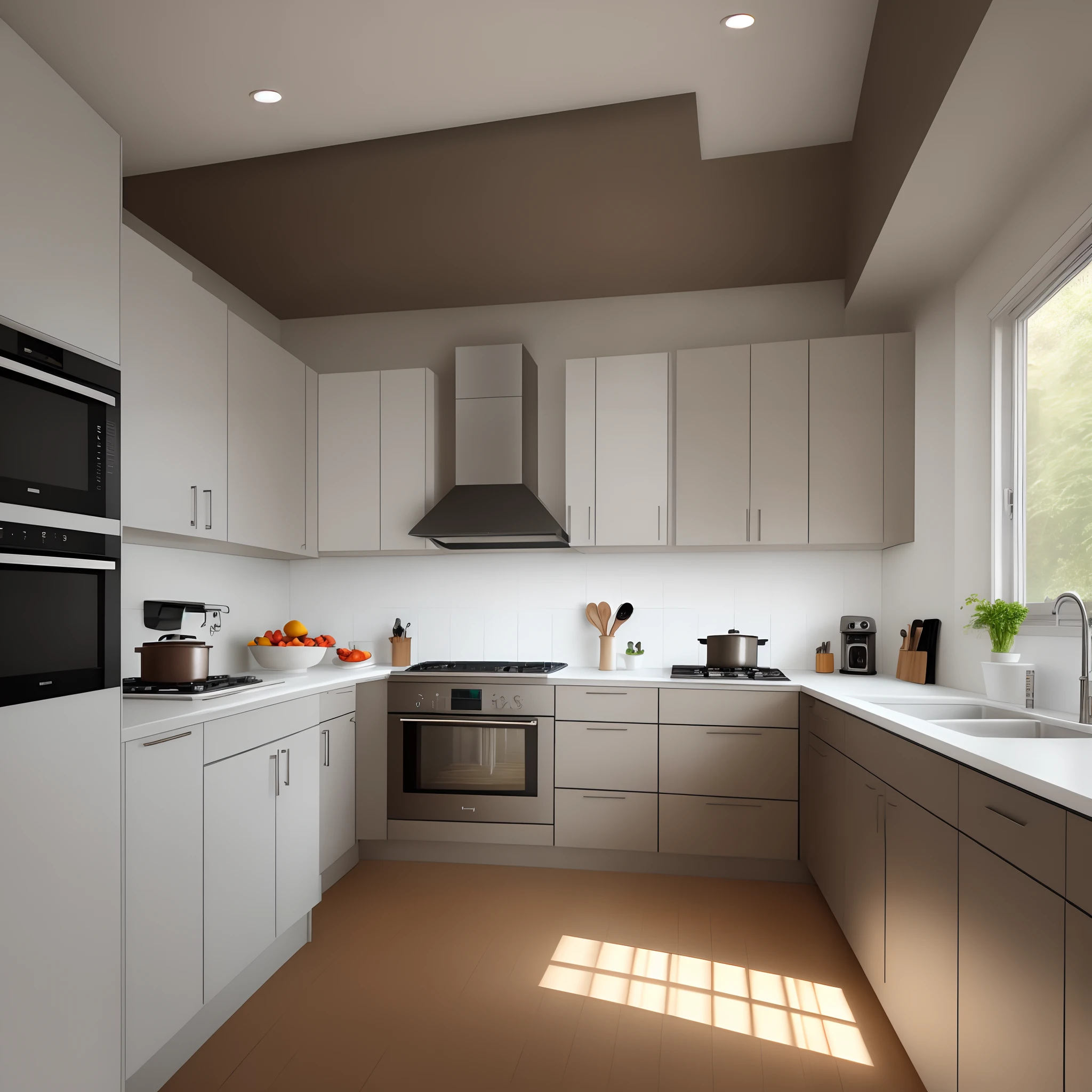 Modern minimalist kitchen