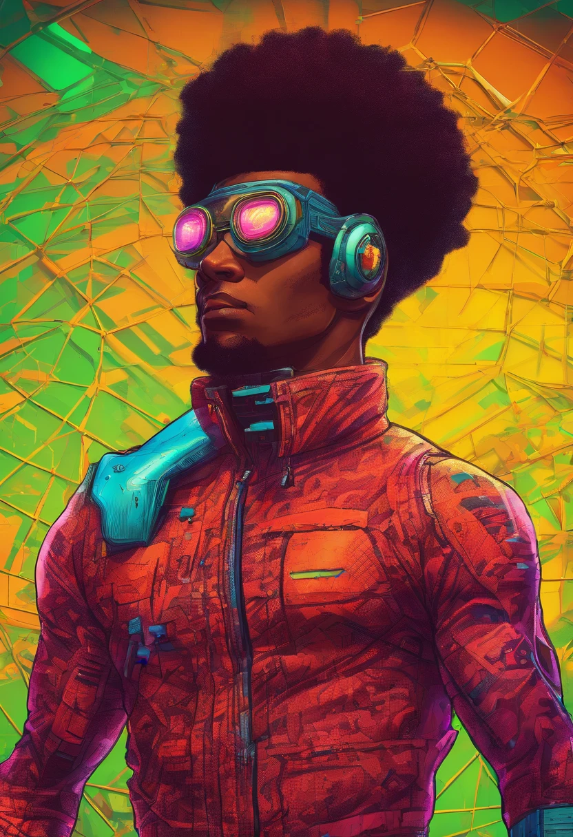 retrato 8k hdrhomem afro com cabelo draeds, homem negro afro punk colorido, homem aranha como hobie brown spider punk, Alta Resolucão, super realista e detalhado, roupa punk, mascara spider man hdr