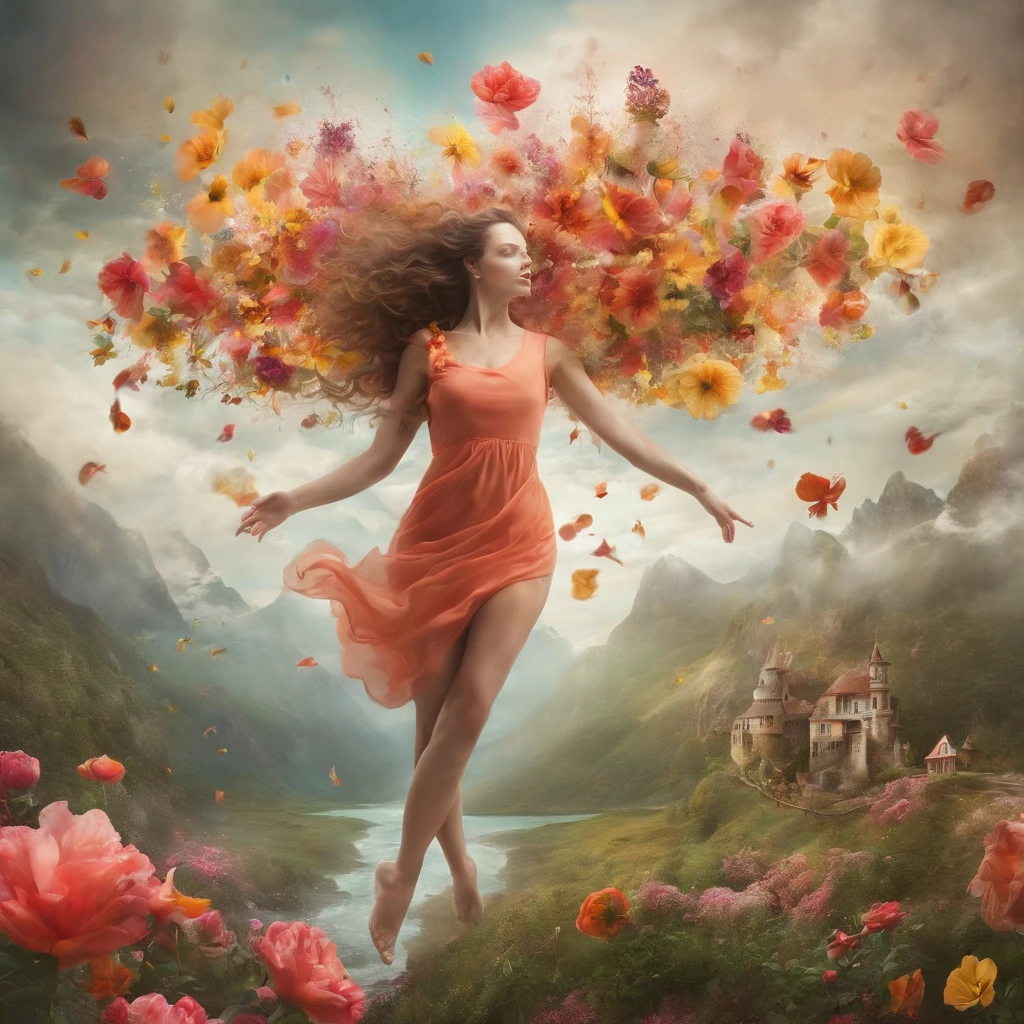 Beautiful surreal programming scenery, 100 men facing a computer and display, Men are touching the keyboard, The image is a true surrealist digital work of art, Inspired by the magical work of Maxim Verekin. Every detail of the illustration is impressive, With vivid colors and captivating textures that catch the eye of the viewer. The portrait captures the essence of the flower storm, Emotional blend of fantastic and natural elements. Through photographic manipulation and surrealist techniques, Portraits come to life, Beyond the boundaries of reality、Take the audience into a universe of imagination and wonder. Style refers to the influence of Alexander Jansson, In a fantastic dreamlike atmosphere, Where Surrealism and Fantasy Meet. Each digital brush stroke is、Carefully crafted to convey unique and captivating beauty. Inspired by Alberto Seveso, The depiction of surrealism is、Fluid strokes bring them to life, Remembering the dance of movement and transformation. This beautiful digital art is、It is a celebration of human creativity and the ability to transcend the boundaries of reality, Invites viewers to immerse themselves in a world of imagination and enchantment.