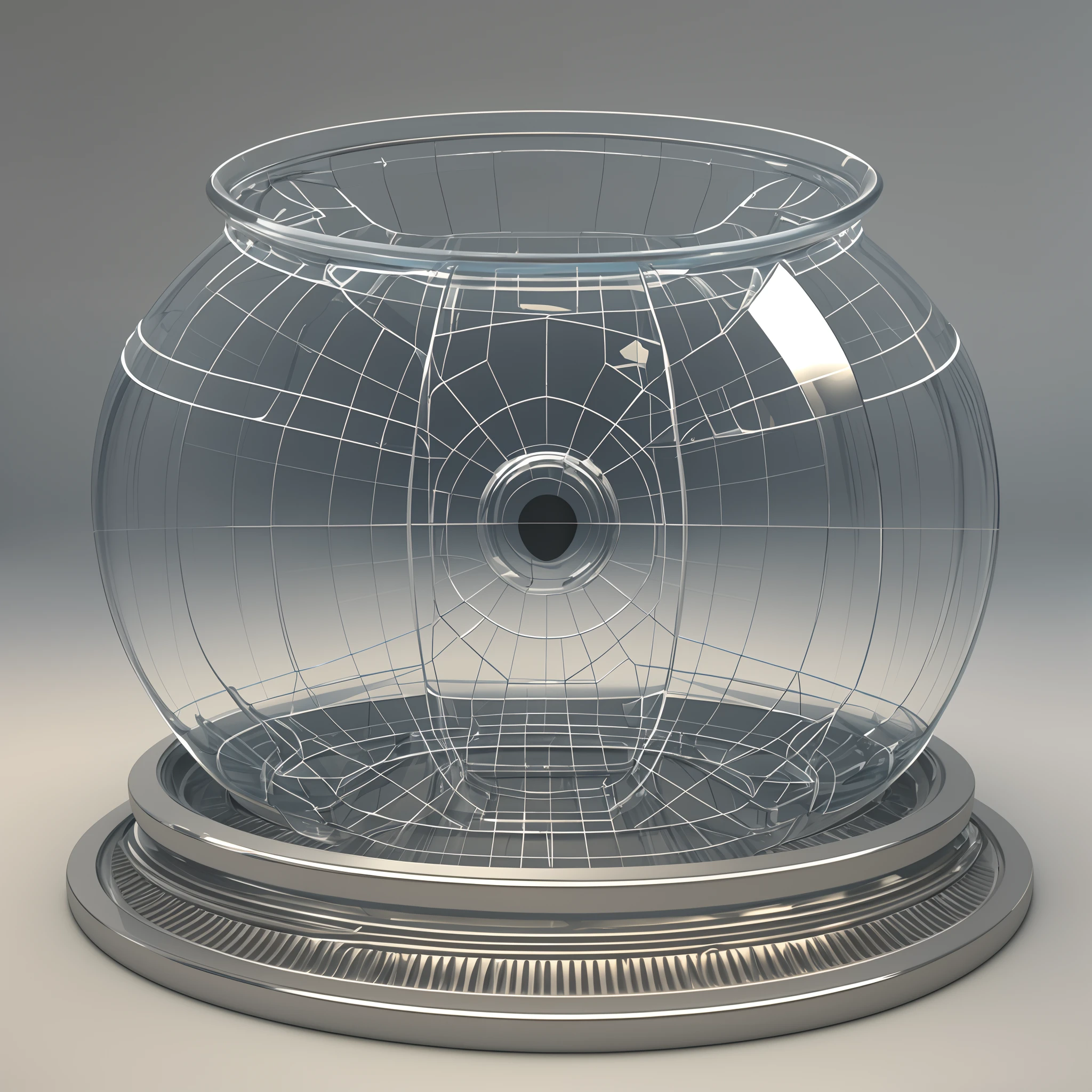 plastic contener clear 3d model --auto --s2