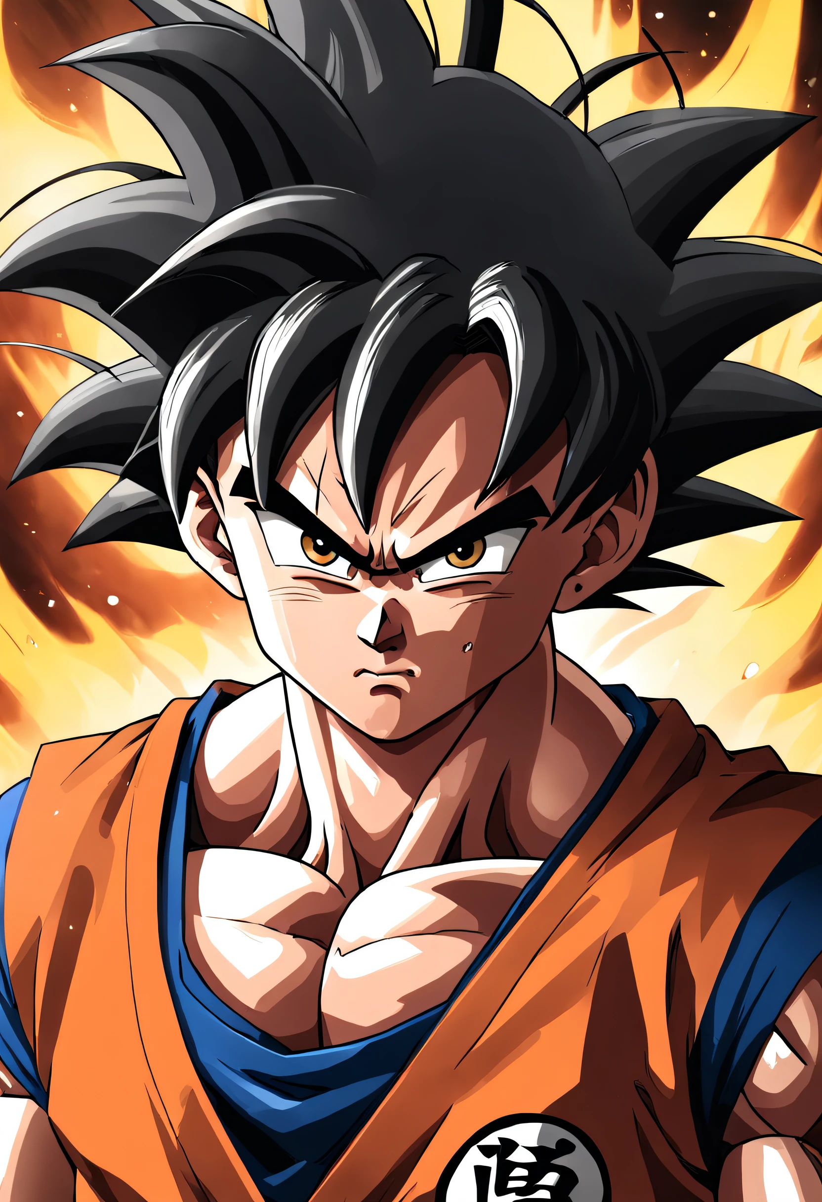 Dragon Ball Goku,Great ape,head portrait,Close-up,of a real,Facial features are carefully depicted,Realistic skin texture,Dark style,depth of fields,high light,Real light,Ray traching,oc rendered,Hyper-realistic,best qualtiy,8K,Works of masters,super-fine,Detailed pubic hair,Correct anatomy,sharp focus on eyes,Bokeh,Facial features are carefully depicted