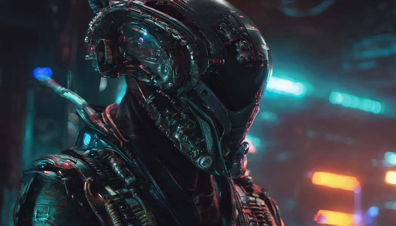 There's a man with a beard and hat with a machine, Cyber Steampunk 8 K 3D, Velho cyberpunk, Papel de parede solarpunk 4k, Arte digital altamente detalhada em 4k, cyber steampunk, soldado futurista, cyber space cowboy, epic scifi character art, sci - personagem de fi, Epic Sci - Arte do Personagem de Fi:, Epic Sci-Fi Character Art