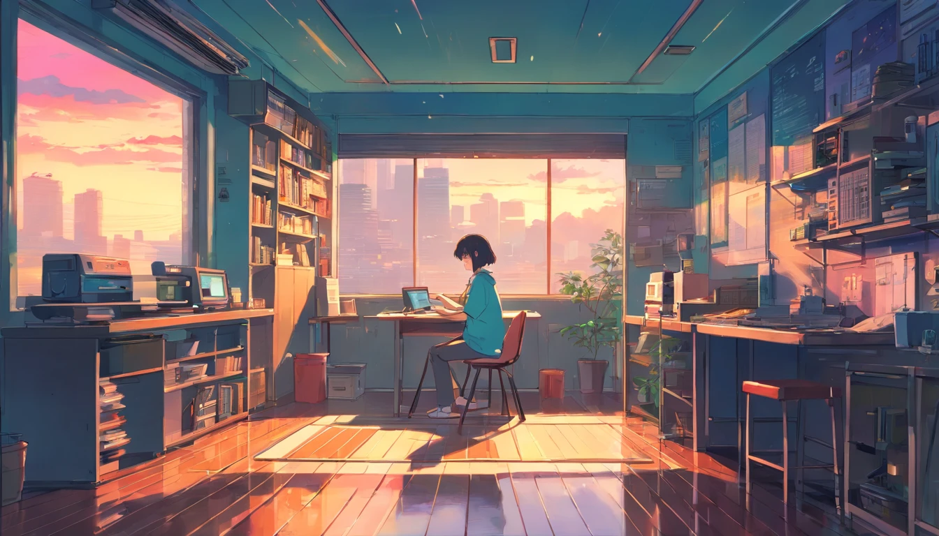 Lo-Fi Hip Hop , (zero), estudando em seu quarto, Ler um livro, Use fones de ouvido, , luzes noturnas, Neon landscape on a rainy day,analog color theme, Lo-Fi Hip Hop , retrospectiva, plano, 2.5D ,Desenhar uma linha, desenho a tinta digital, Great slope, pintura em aquarela, Goosch Cores, Estilo Studio Ghibli, Amazing color, Tonelada Exterior, Synthwave, Arte Lofi,Estilo anos 90,textura antiga, amplitude,Vibe dos anos 90, masutepiece, Tecnologia tremenda