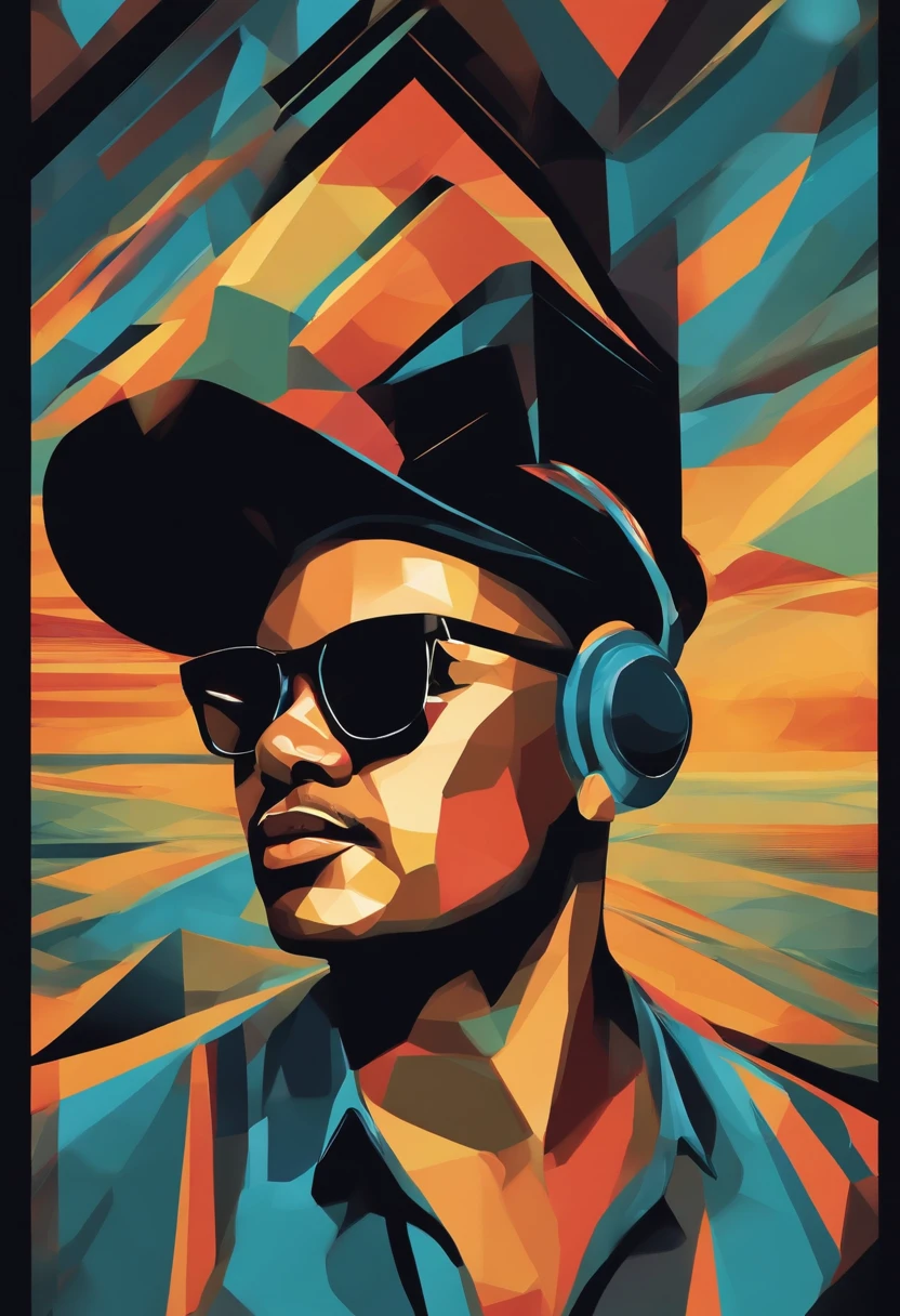 a cook silhouette design, wpap style, t-shirt art, 3D vector art, cute and quirky, bold and bright colorful., black background, watercolor effect, digital painting, low-poly, soft lighting, aerial view, isometric style , retro aesthetic, character-focused, 4K resolution, photorealistic rendering, using Cinema 4D, front