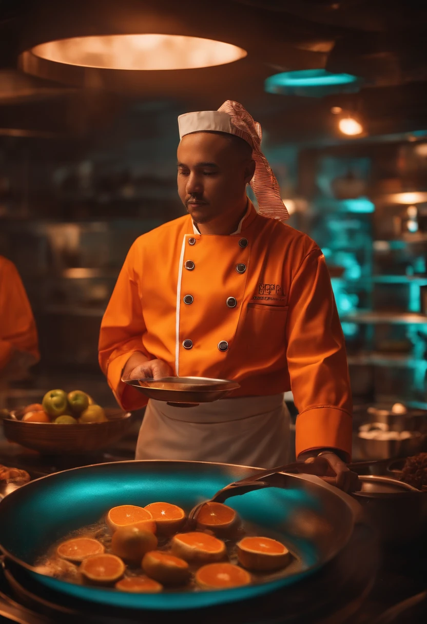 chef cyberpung orange neon