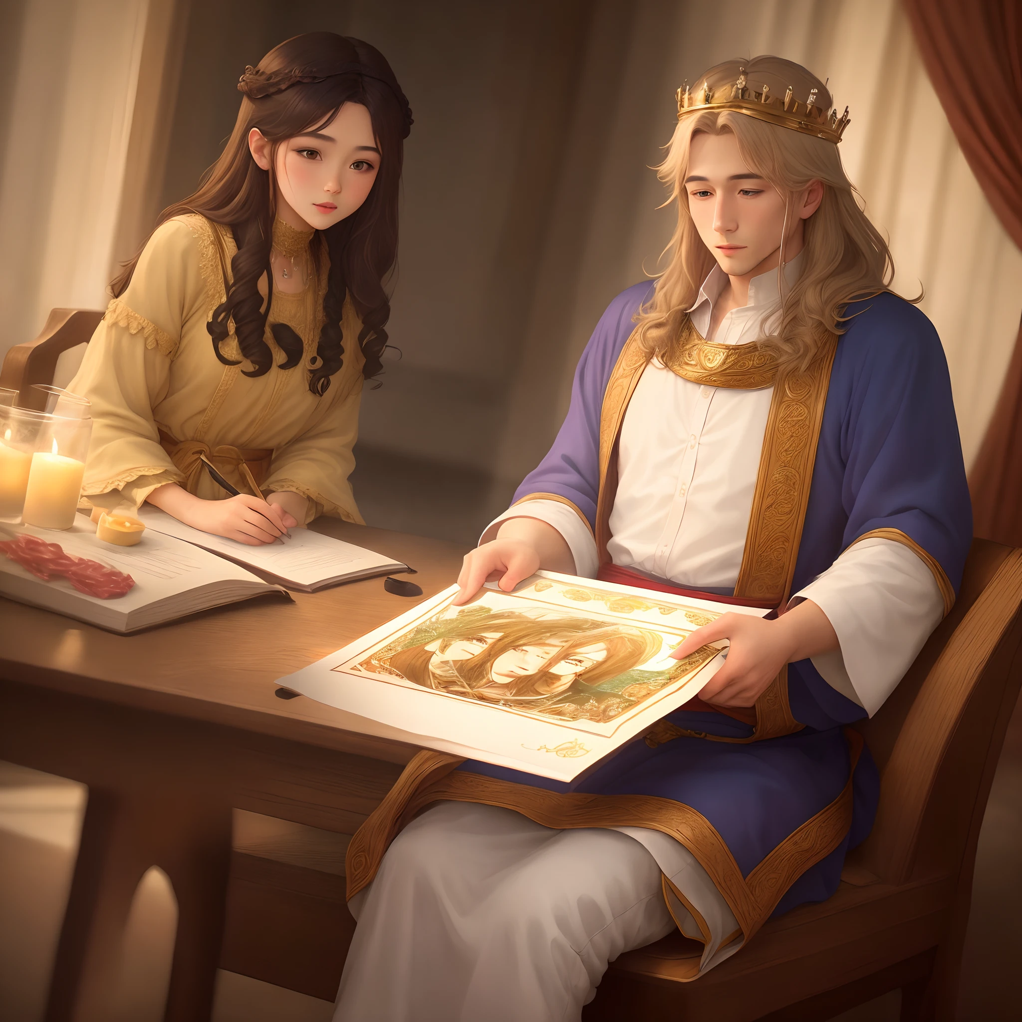 Make me a picture of King Solomon