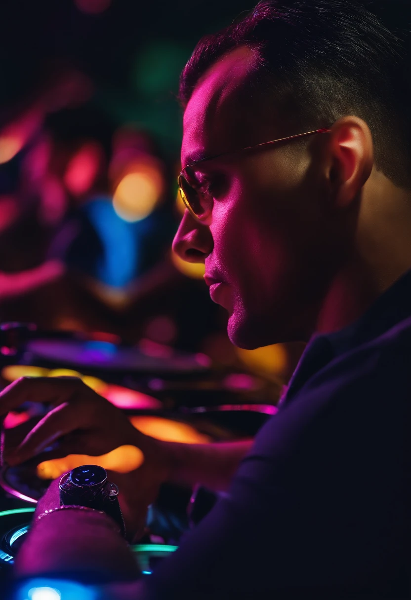 Under the neon lights of the night, "DJ Fernando Mix" orchestrated the party's symphony TITLE IS " DJ FERNANDO MIX"