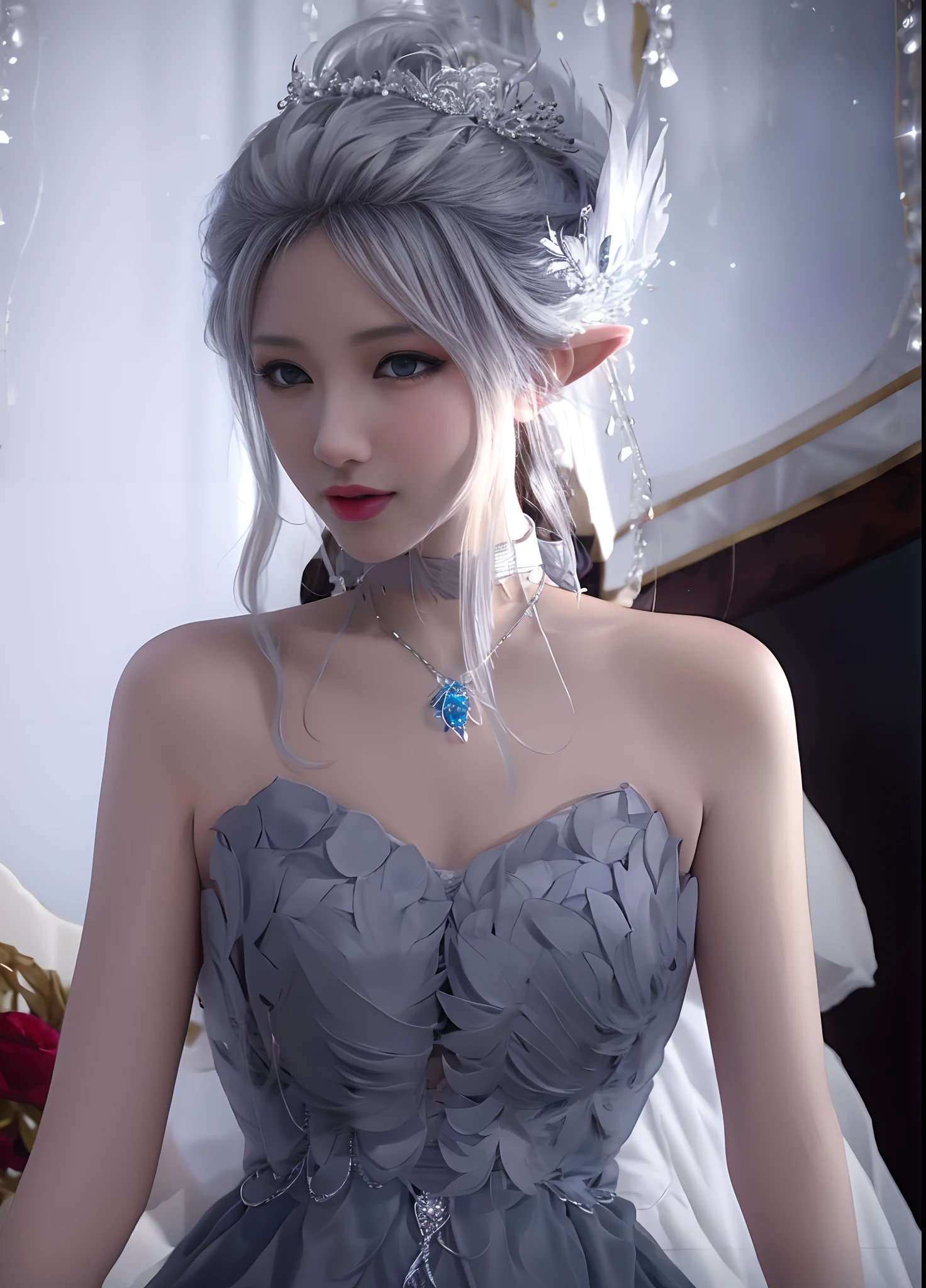 Nude,best quality, masterpiece, highres, 1girl,china dress,hair ornament,necklace, jewelry,Beautiful face,upon_body, tyndall effect,photorealistic, dark studio, rim lighting, two tone lighting,(high detailed skin:1.2), 8k uhd, dslr, soft lighting, high quality, volumetric lighting, candid, Photograph, high resolution, 4k, 8k, Bokeh