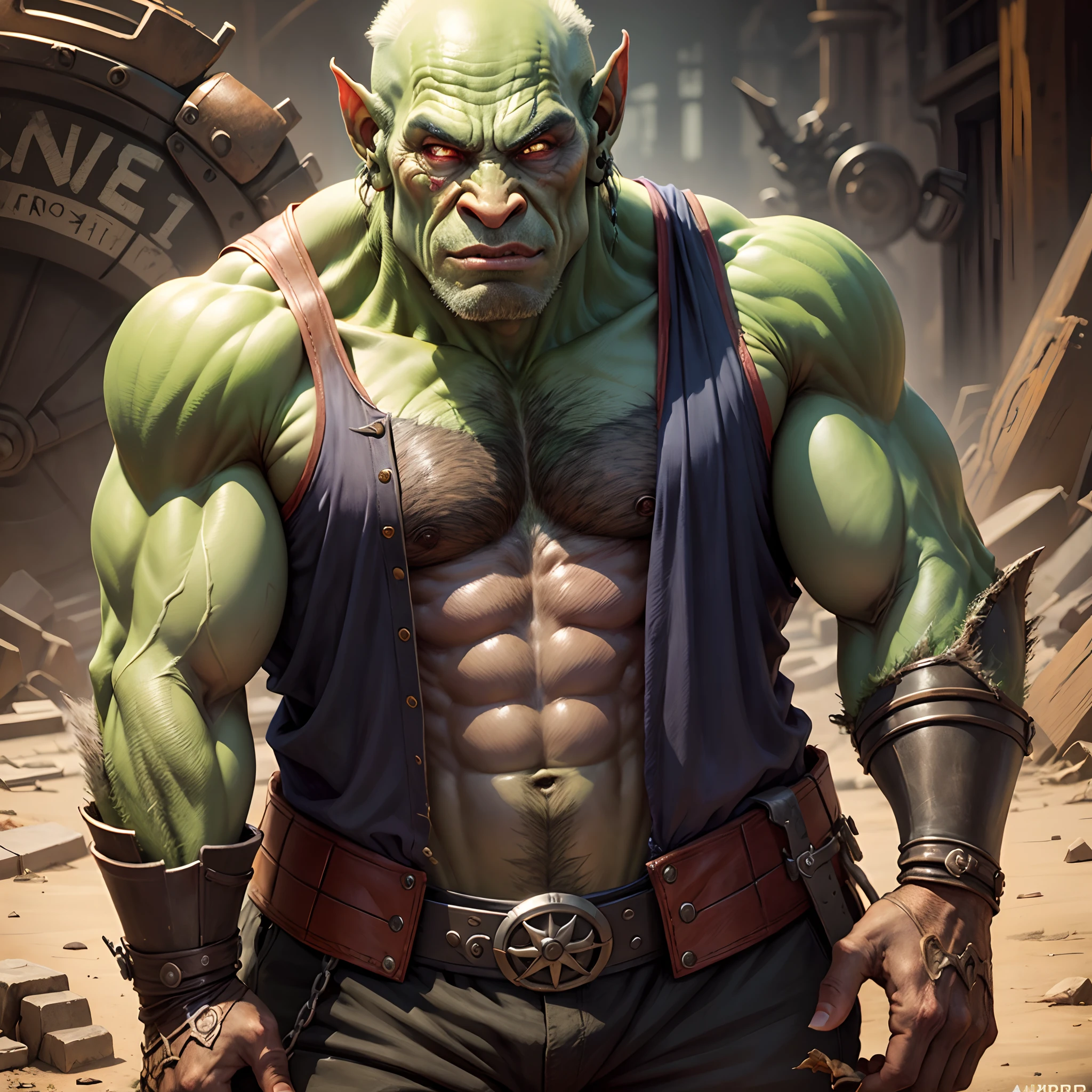 Attractive old orc
