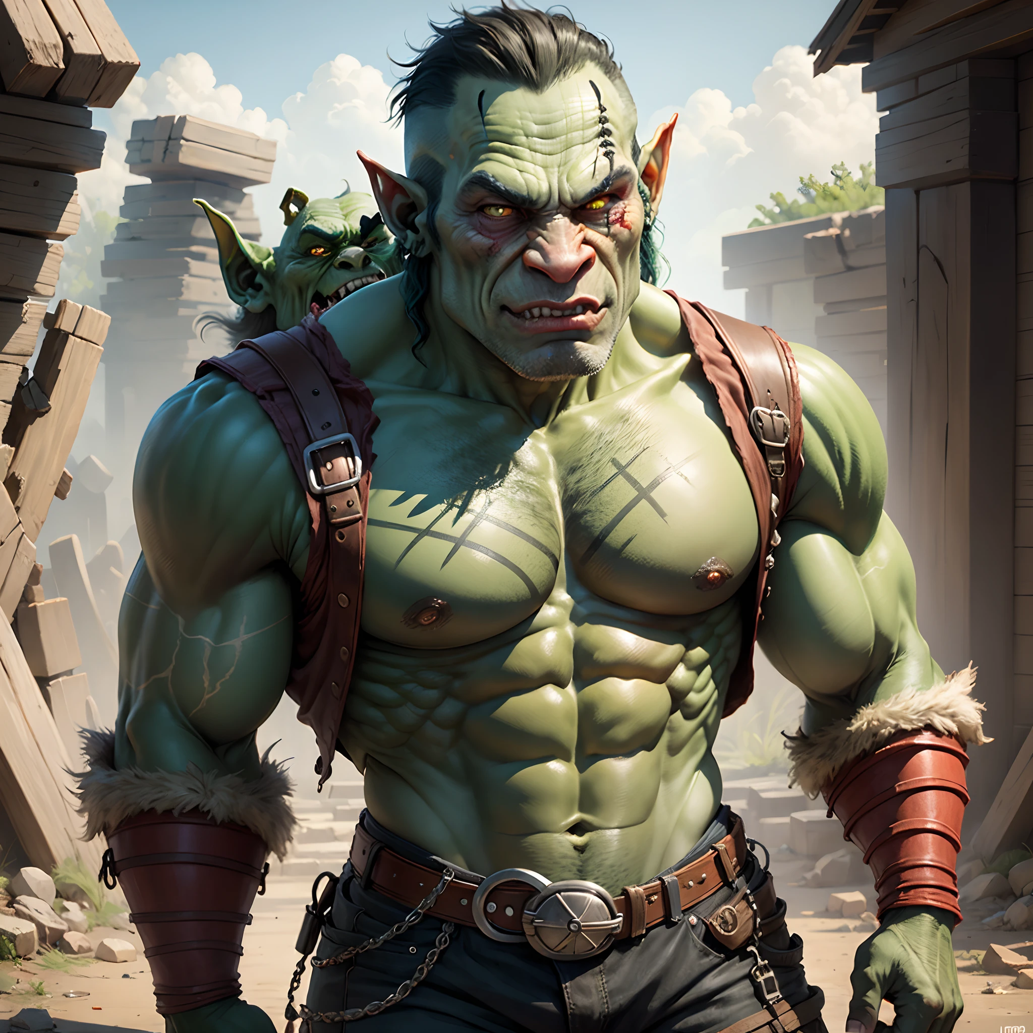 Attractive old orc