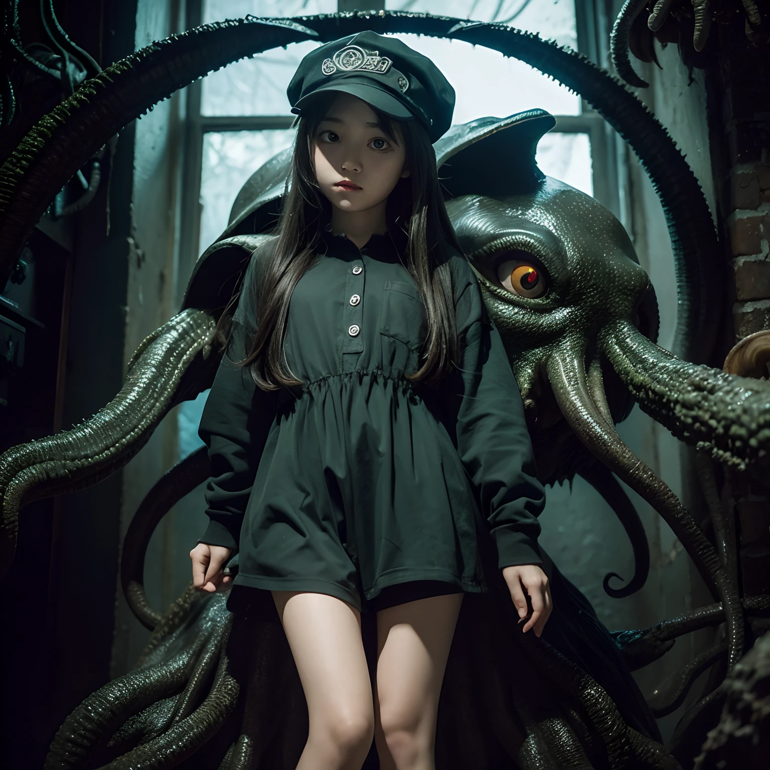 Cthulhu-style two-dimensional loli girl