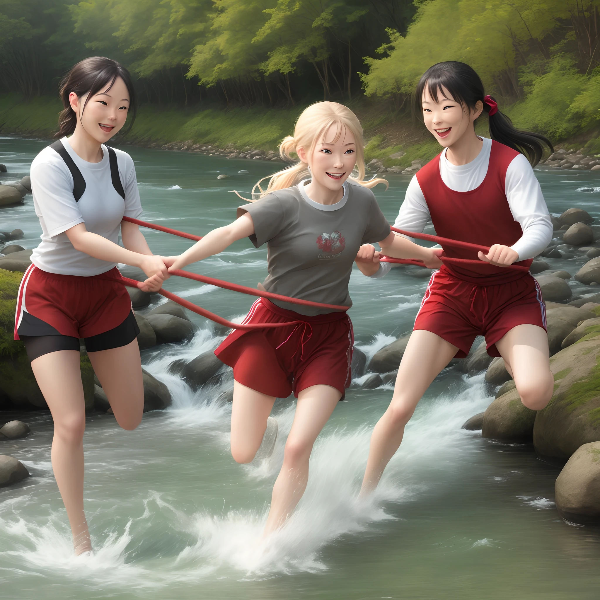 Tug of war and river