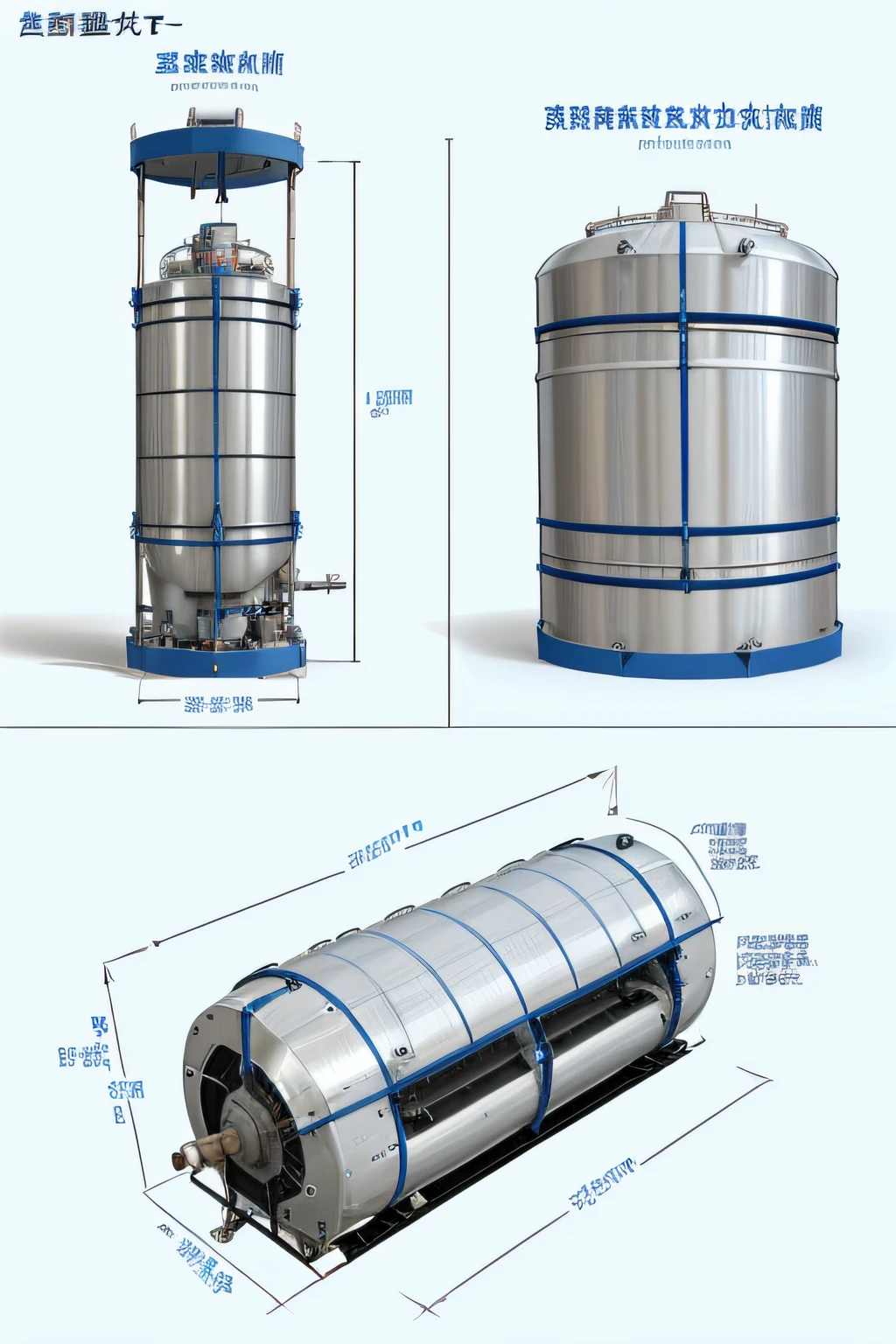 Hydrogen energy vehicle hydrogen storage device concept sketch liquid ammonia hydrogen storage tank
This concept uses liquid ammonia storage,Hydrogen reacts with nitrogen to form liquid ammonia,It is then stored in a cylindrical metal housing。This method has low storage and transportation pressure、The temperature is suitable、High energy density and other advantages,But there is also high toxicity、Corrosive、Disadvantages such as high preparation cost。This hydrogen storage tank is generally placed in the front or rear of the car。