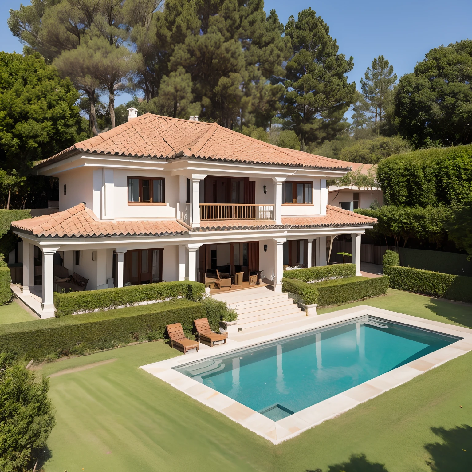 A three-storey villa
