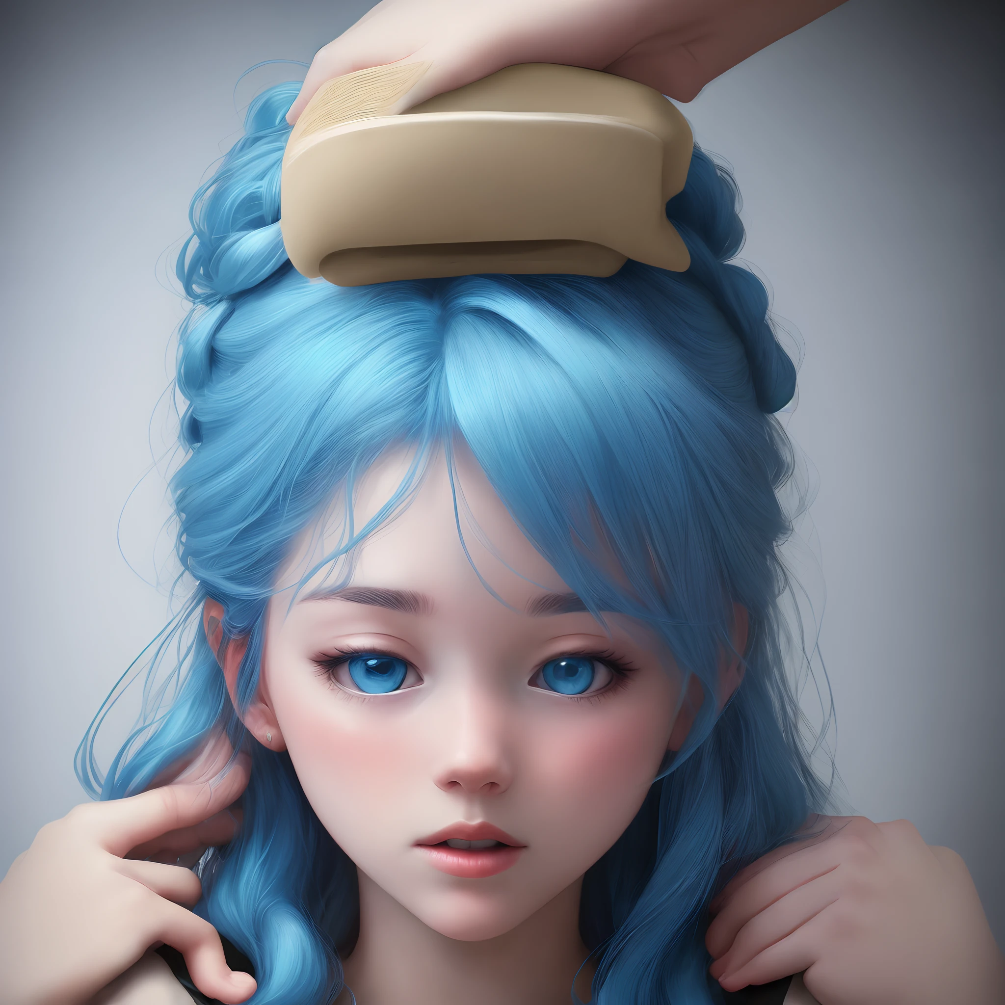 Your head in your hands as you color me blue
